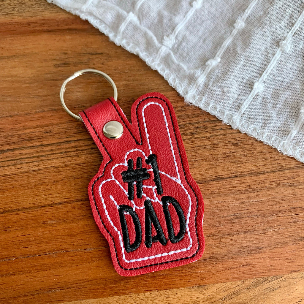 #1 Dad Keychain