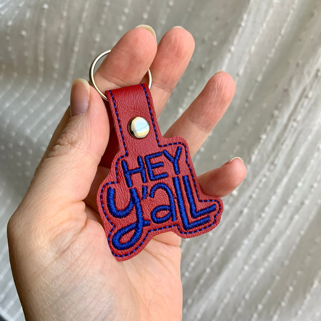 Hey Y'all Keychain
