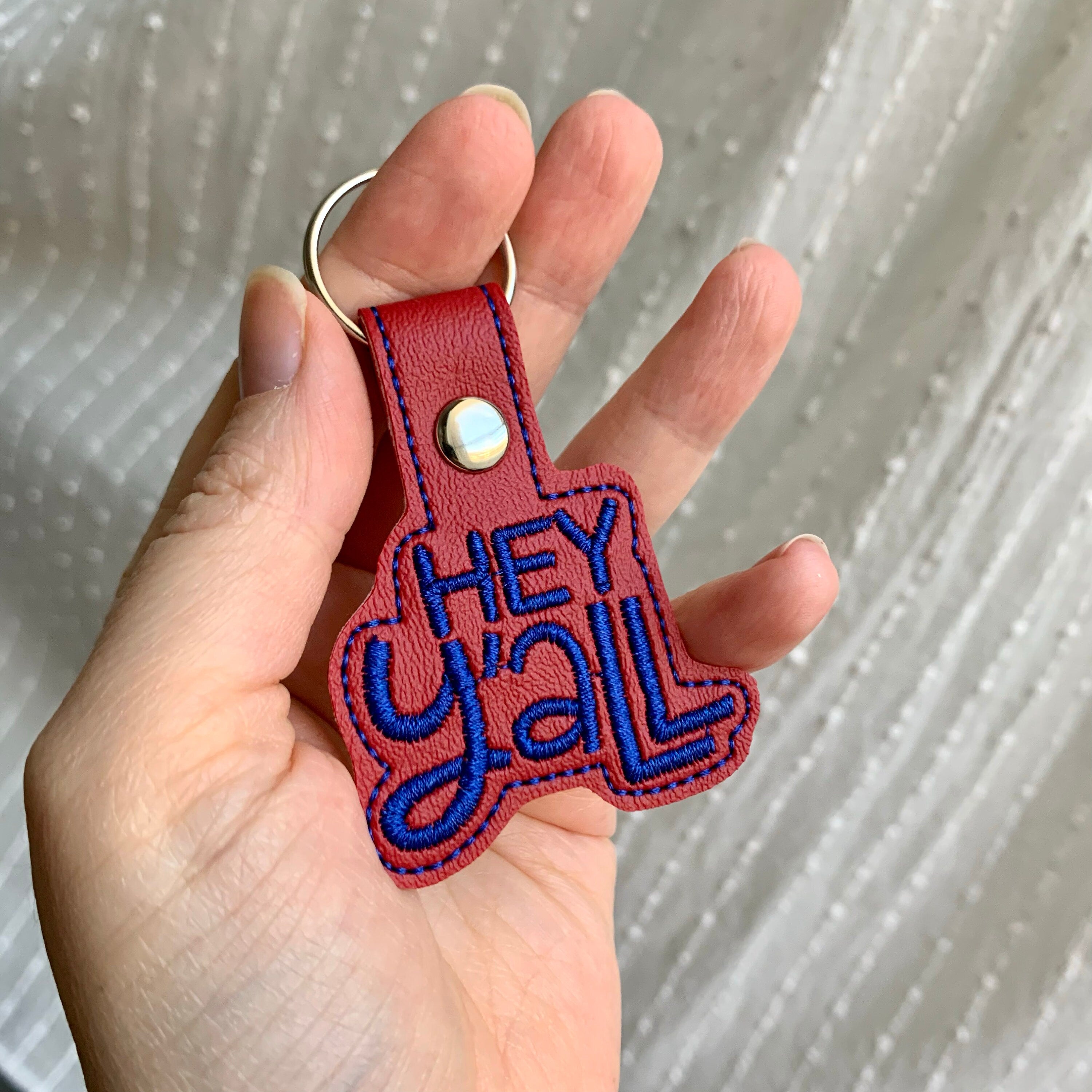 Hey Y'all Keychain