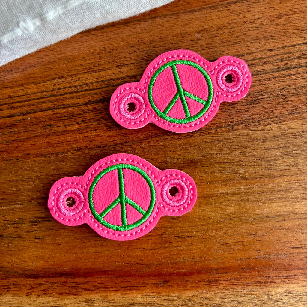 Peace Sign Shoe Charms