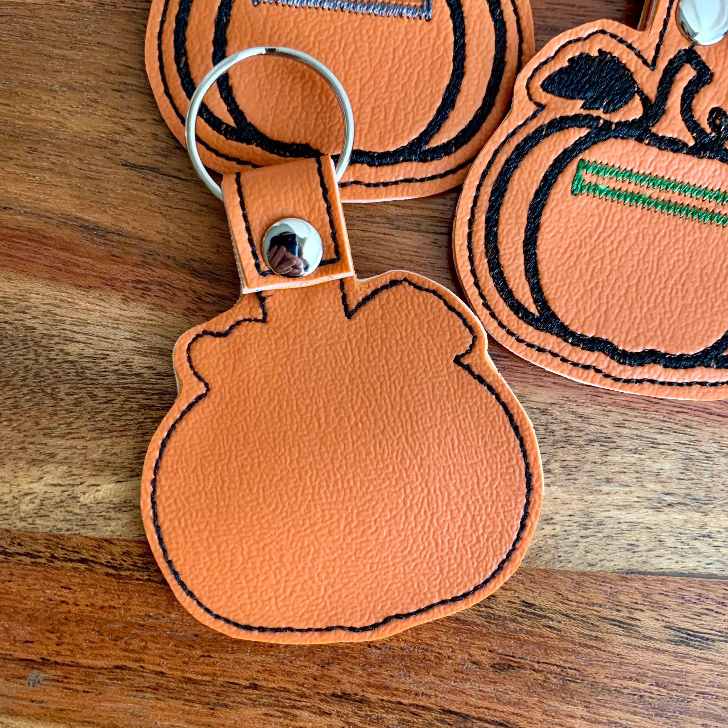 Pumpkin Quarter Holder Keychain