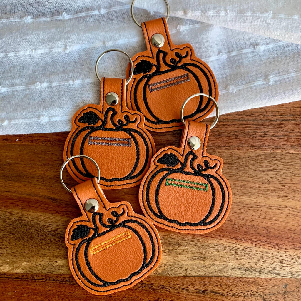 Pumpkin Quarter Holder Keychain