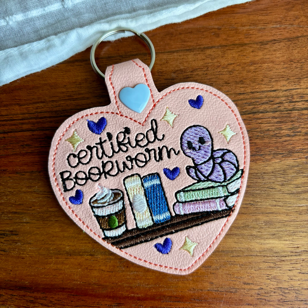 Certified Bookworm Keychain