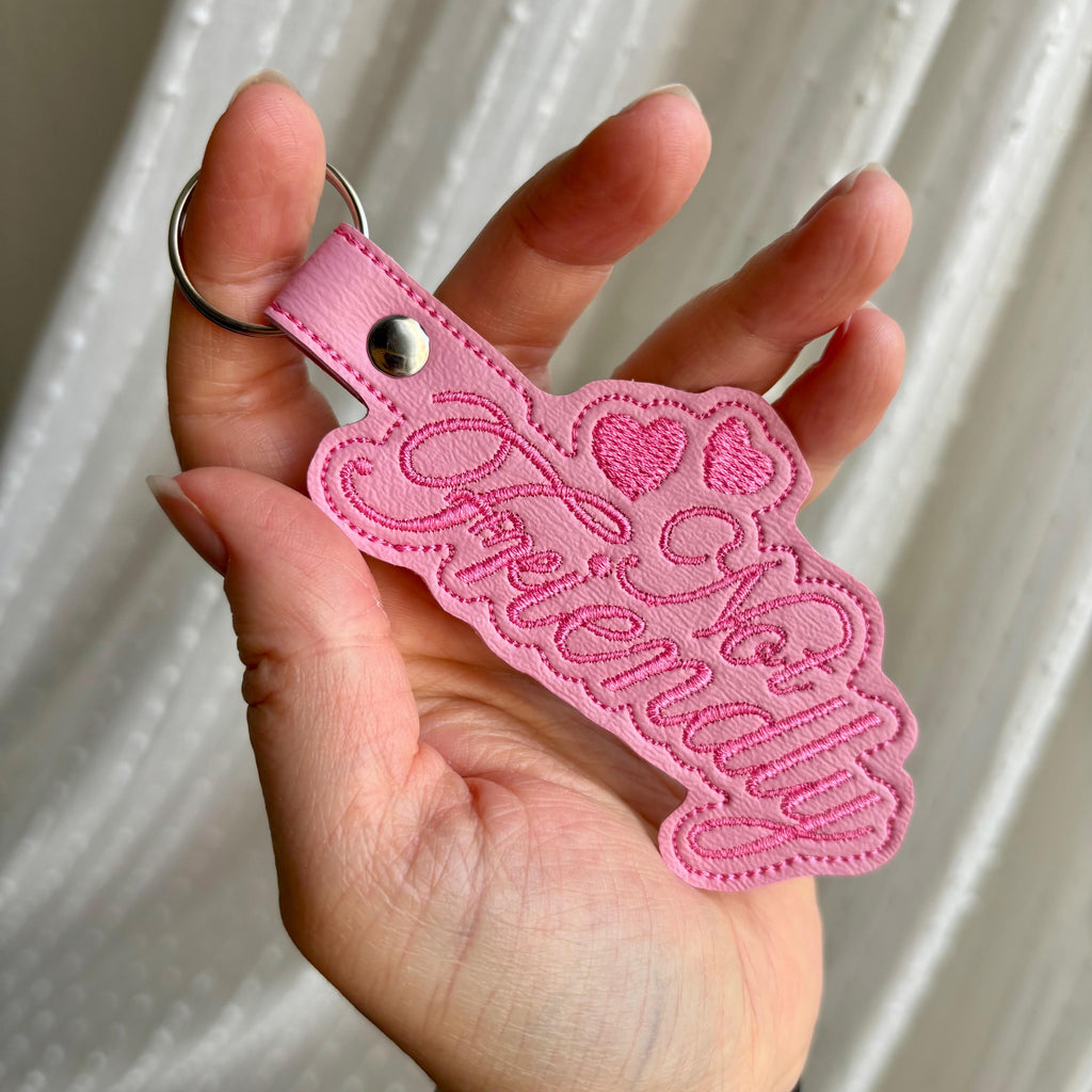 Not Friendly Keychain