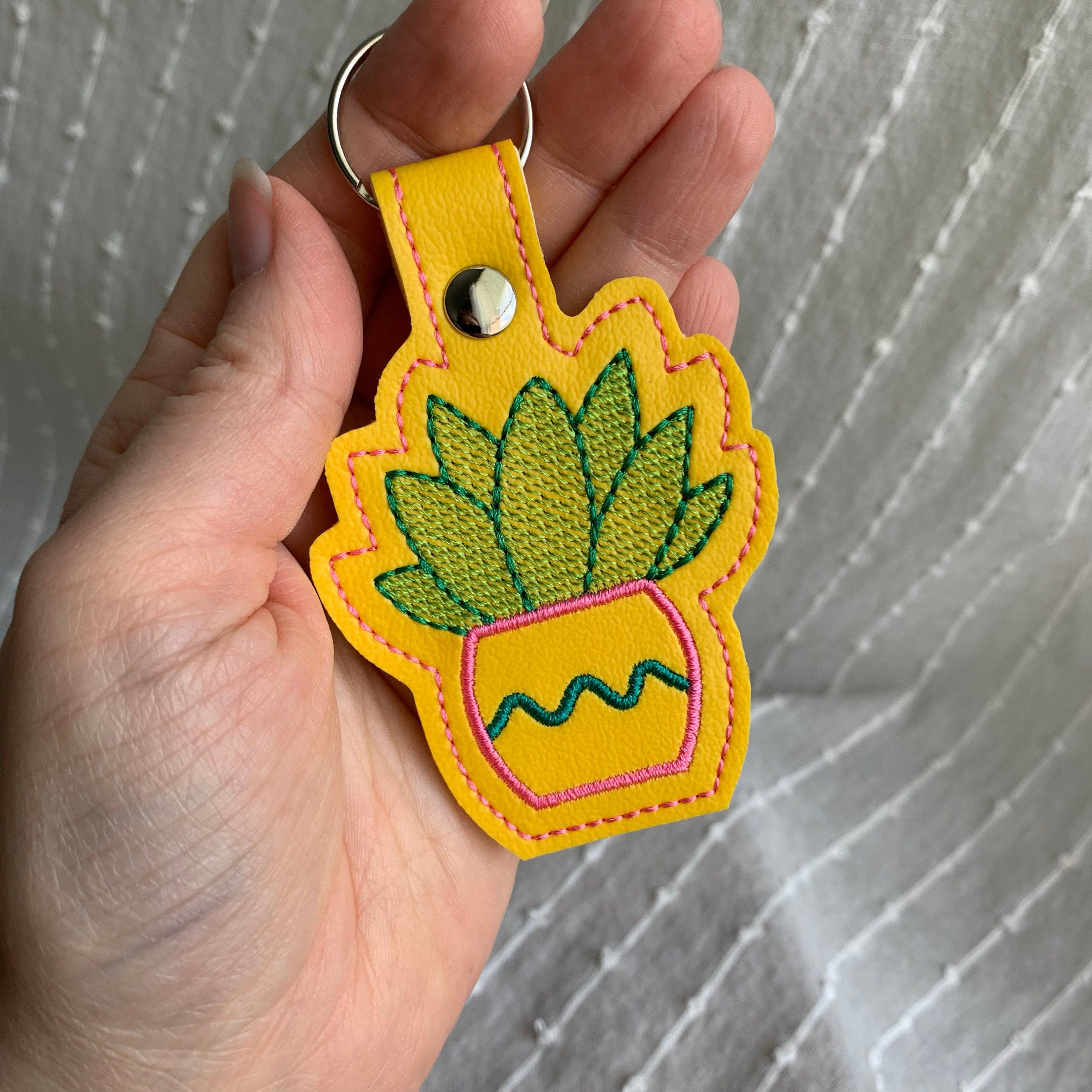 Succulent Keychain