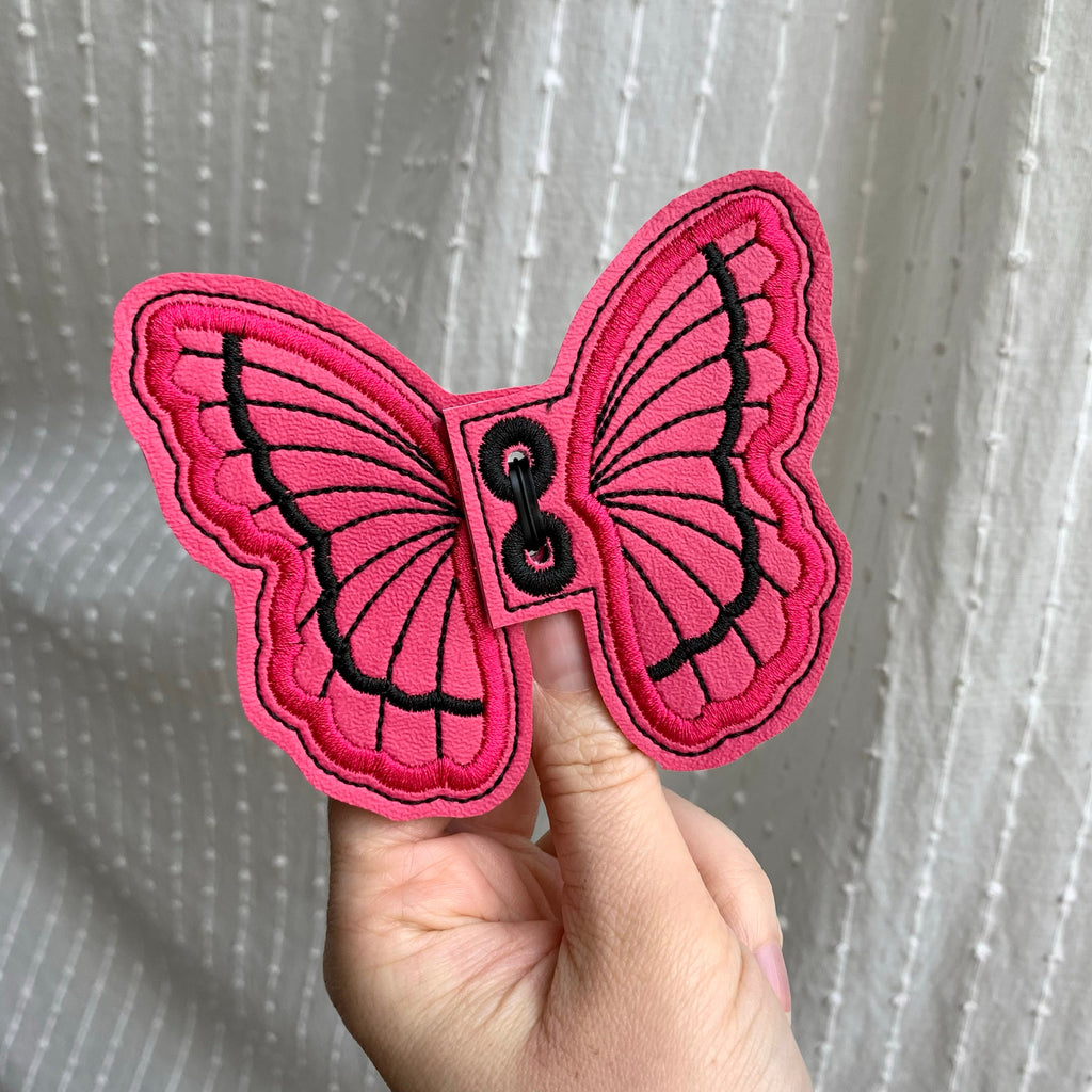 Pink Butterfly Shoe Wings