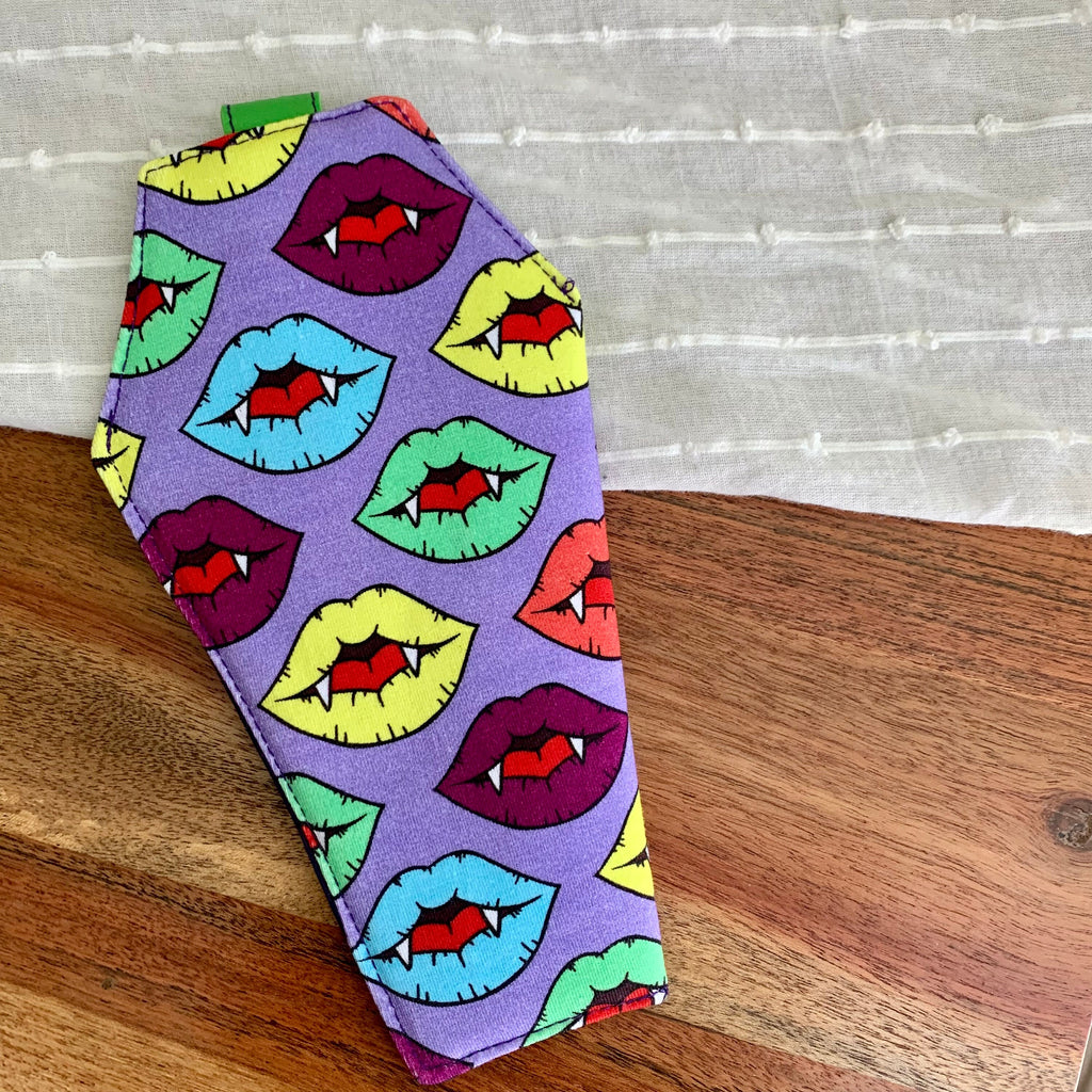Vampire Teeth Coffin Sunglasses Case