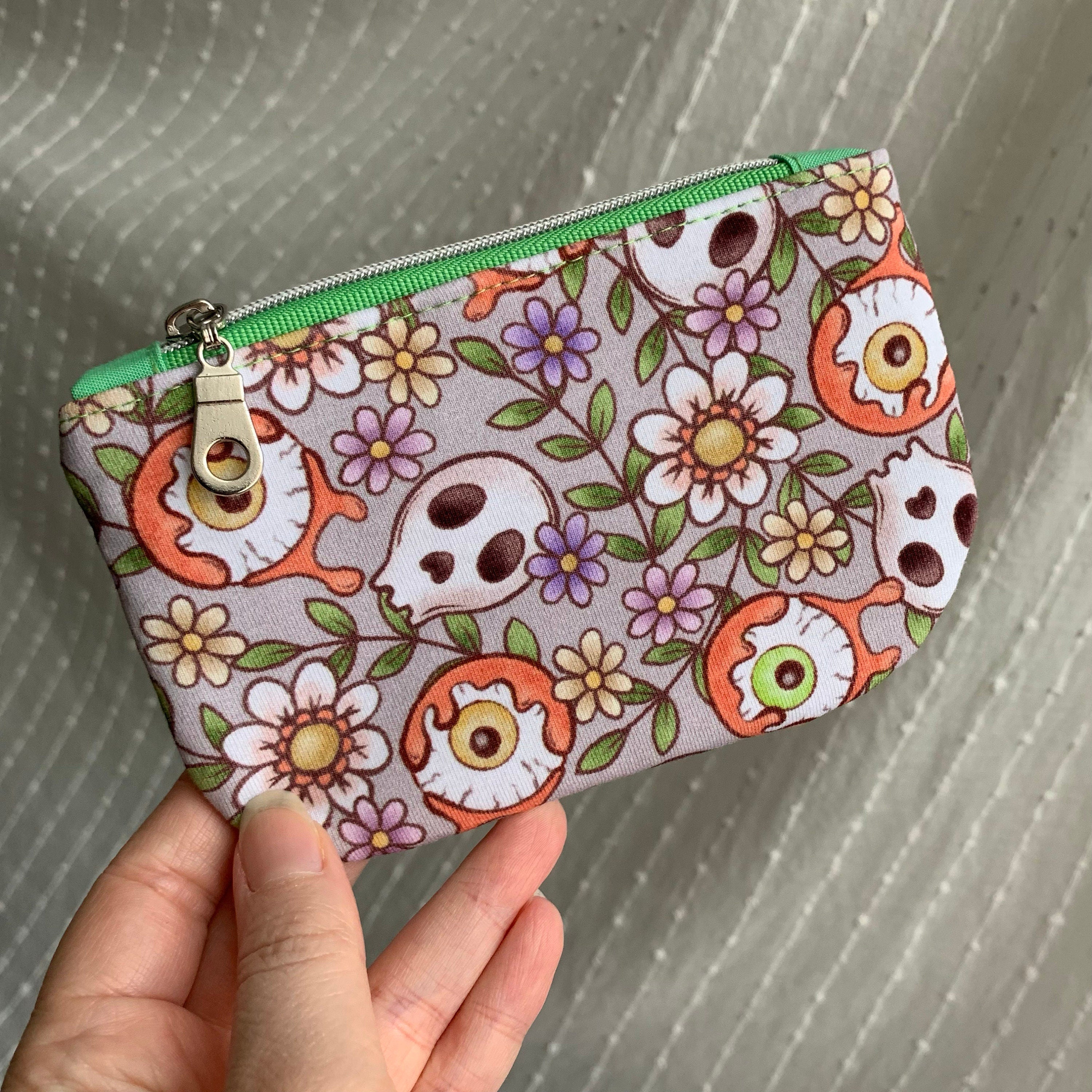 Skull and Eyeball Coin Purse