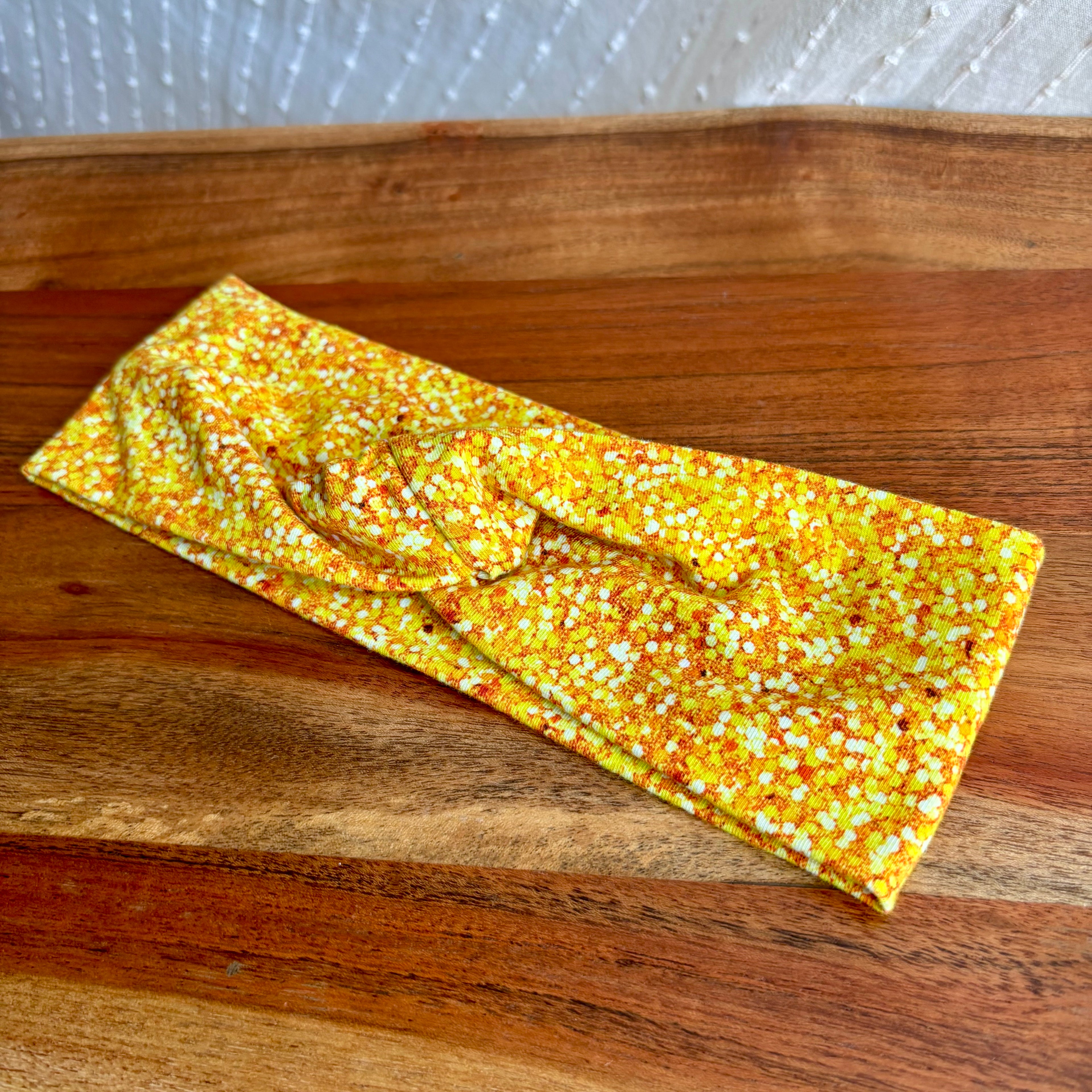 Yellow Faux Sparkle Headband