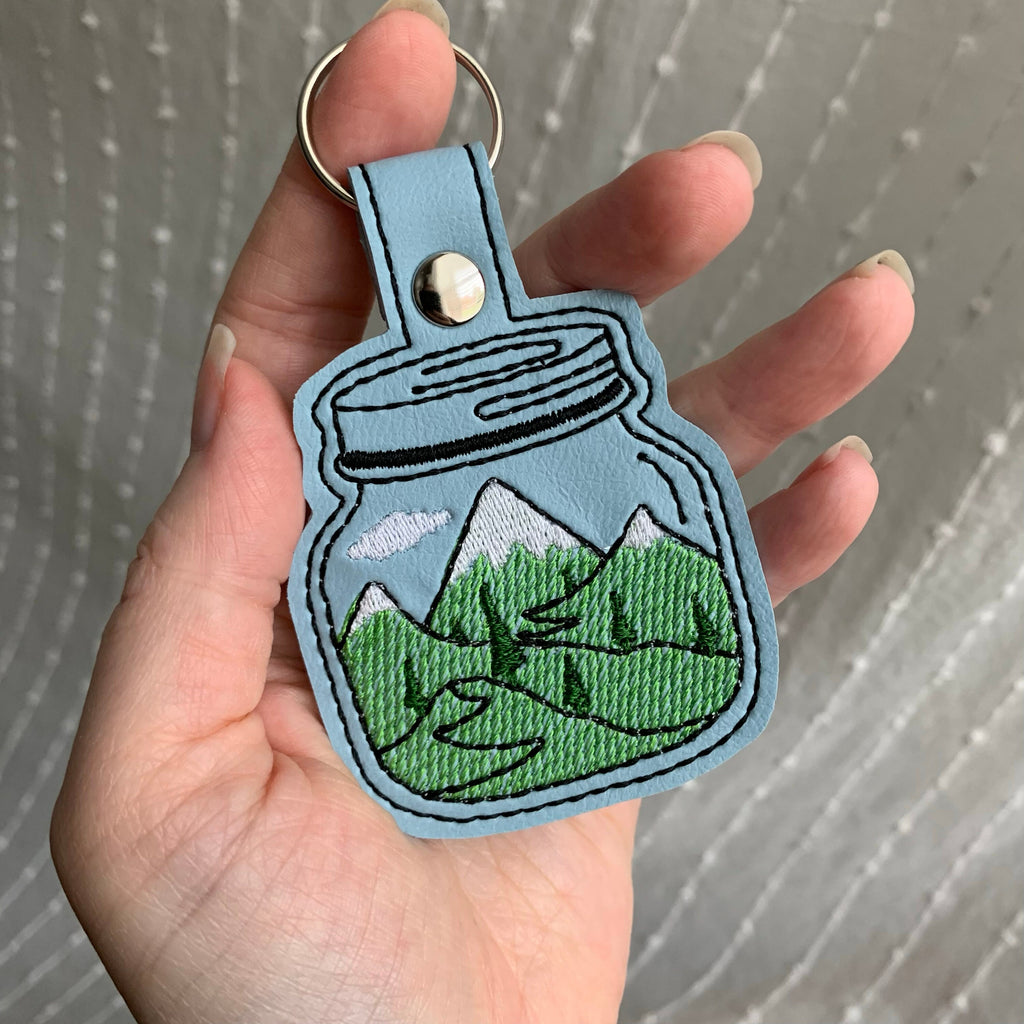Mountain Range Keychain