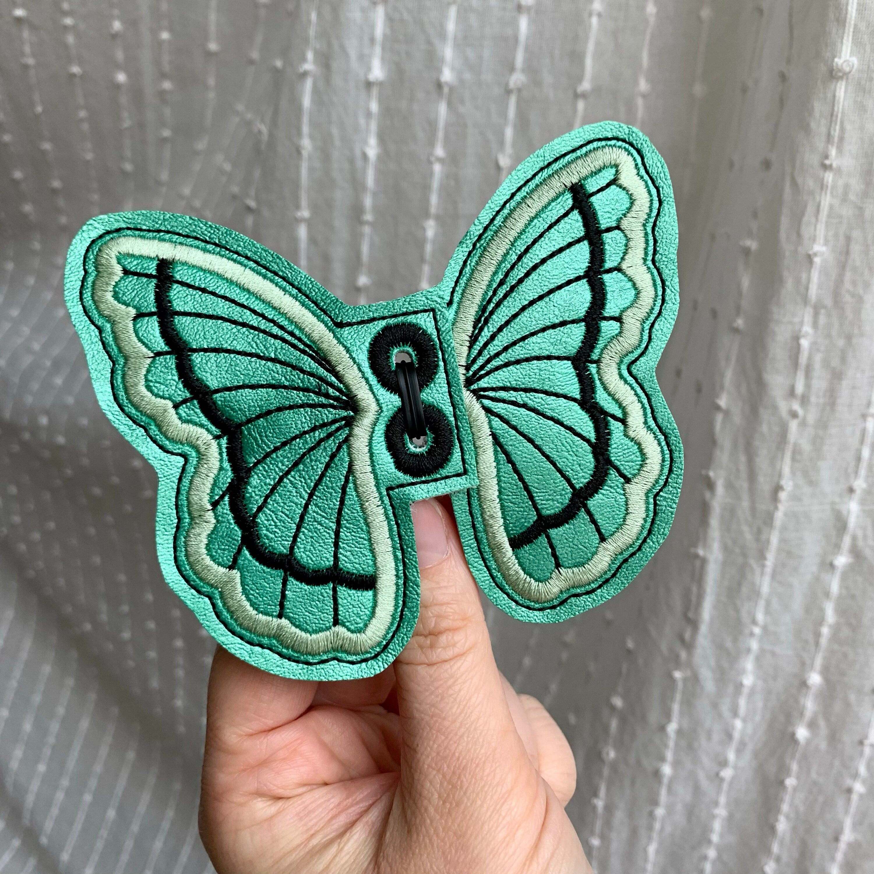 Green Butterfly Shoe Wings