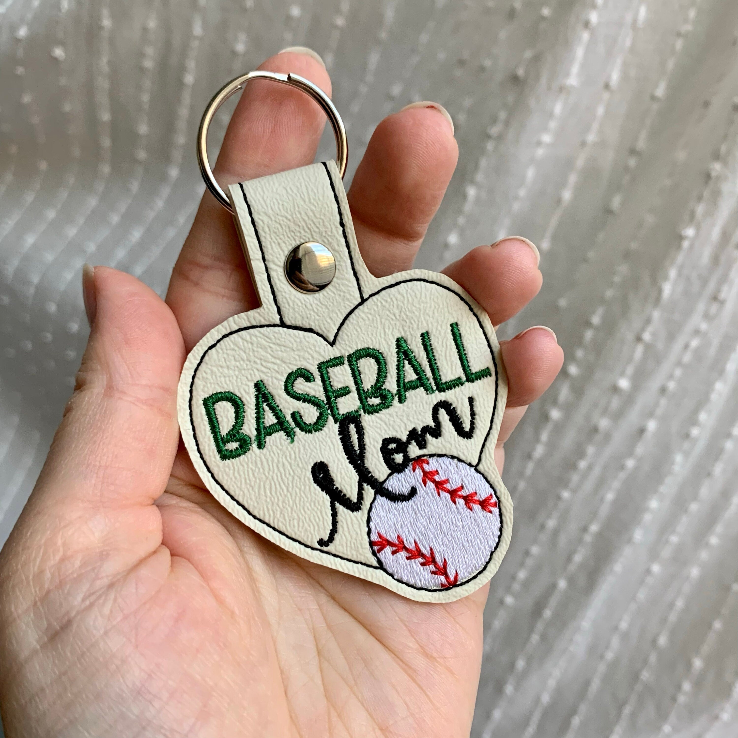 Baseball Mom Keychain