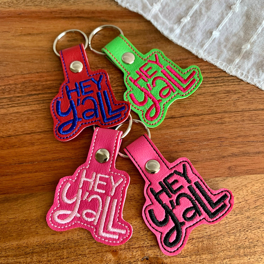 Hey Y'all Keychain