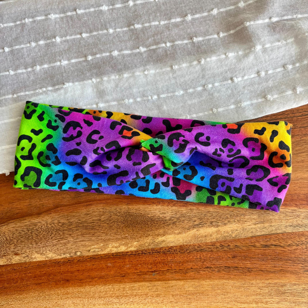Rainbow Animal Print Headband
