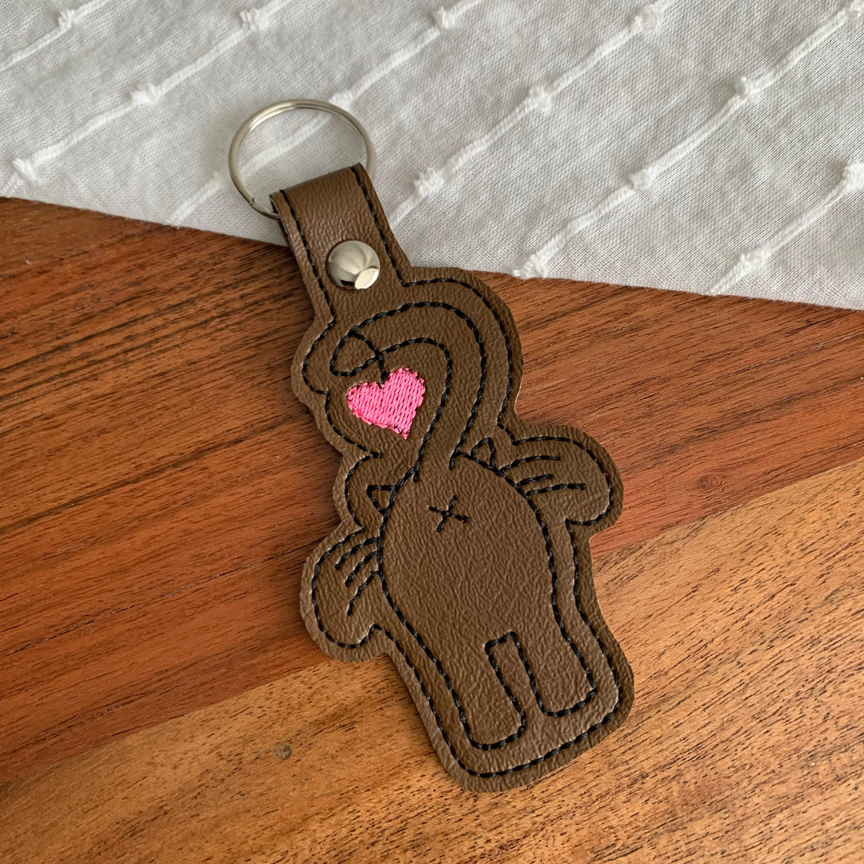 Cat Butt Keychain