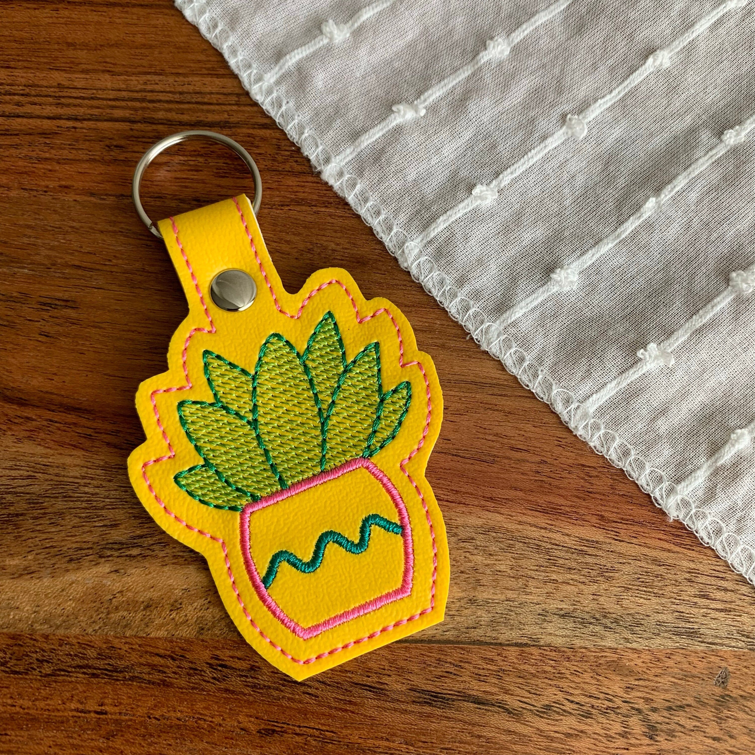 Succulent Keychain