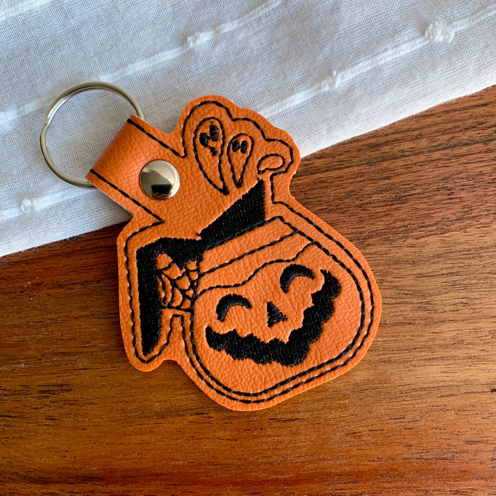 Pumpkin Coffee Keychain