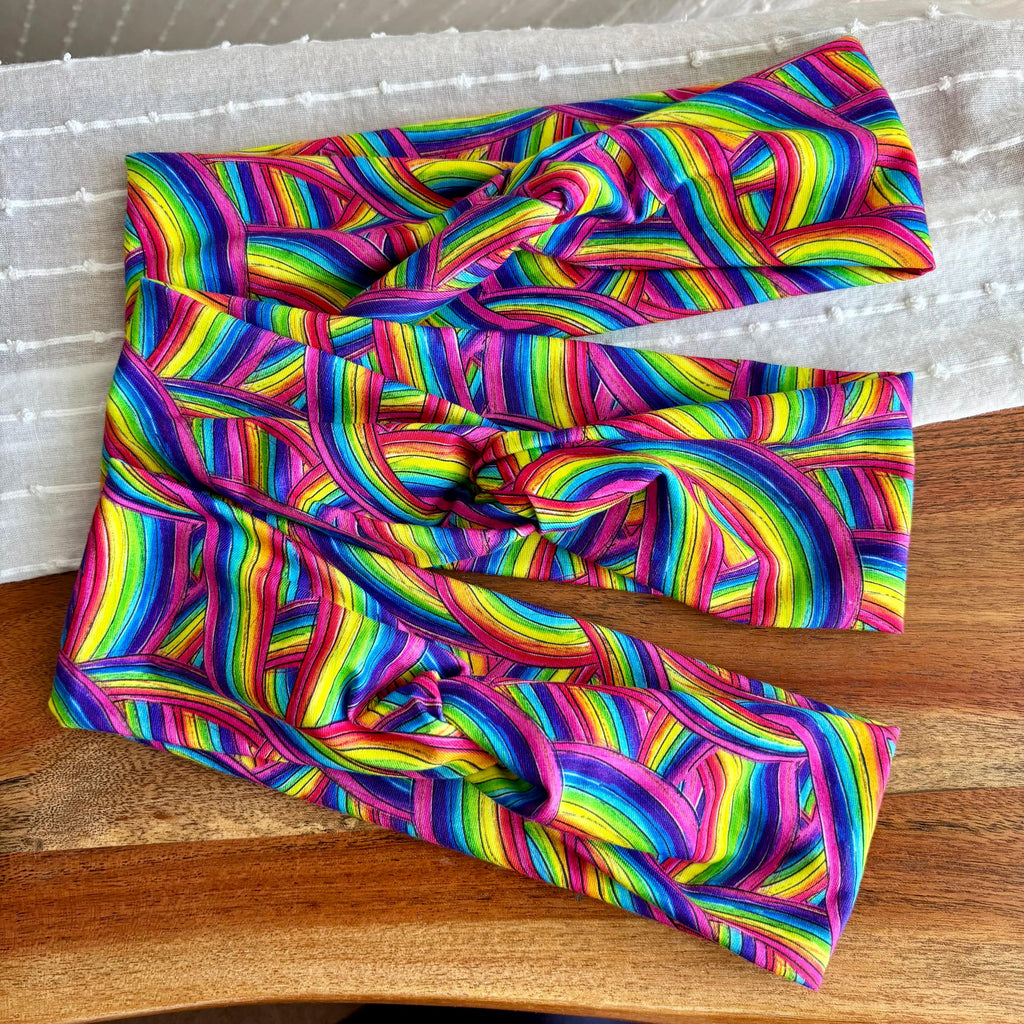 Rainbow Stripes Headband