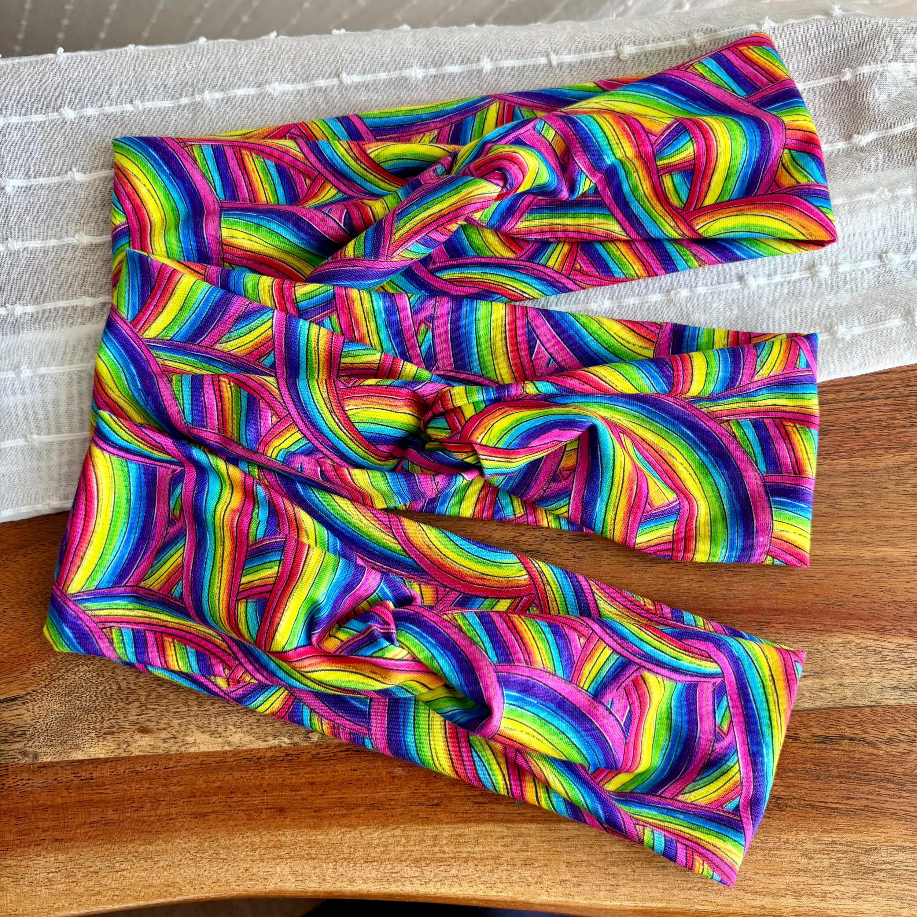 Rainbow Stripes Headband