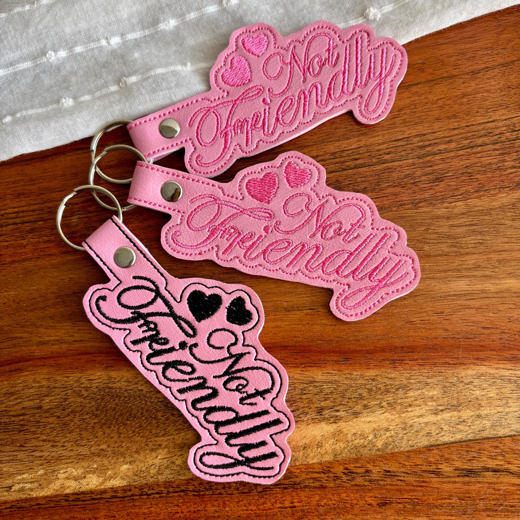 Not Friendly Keychain