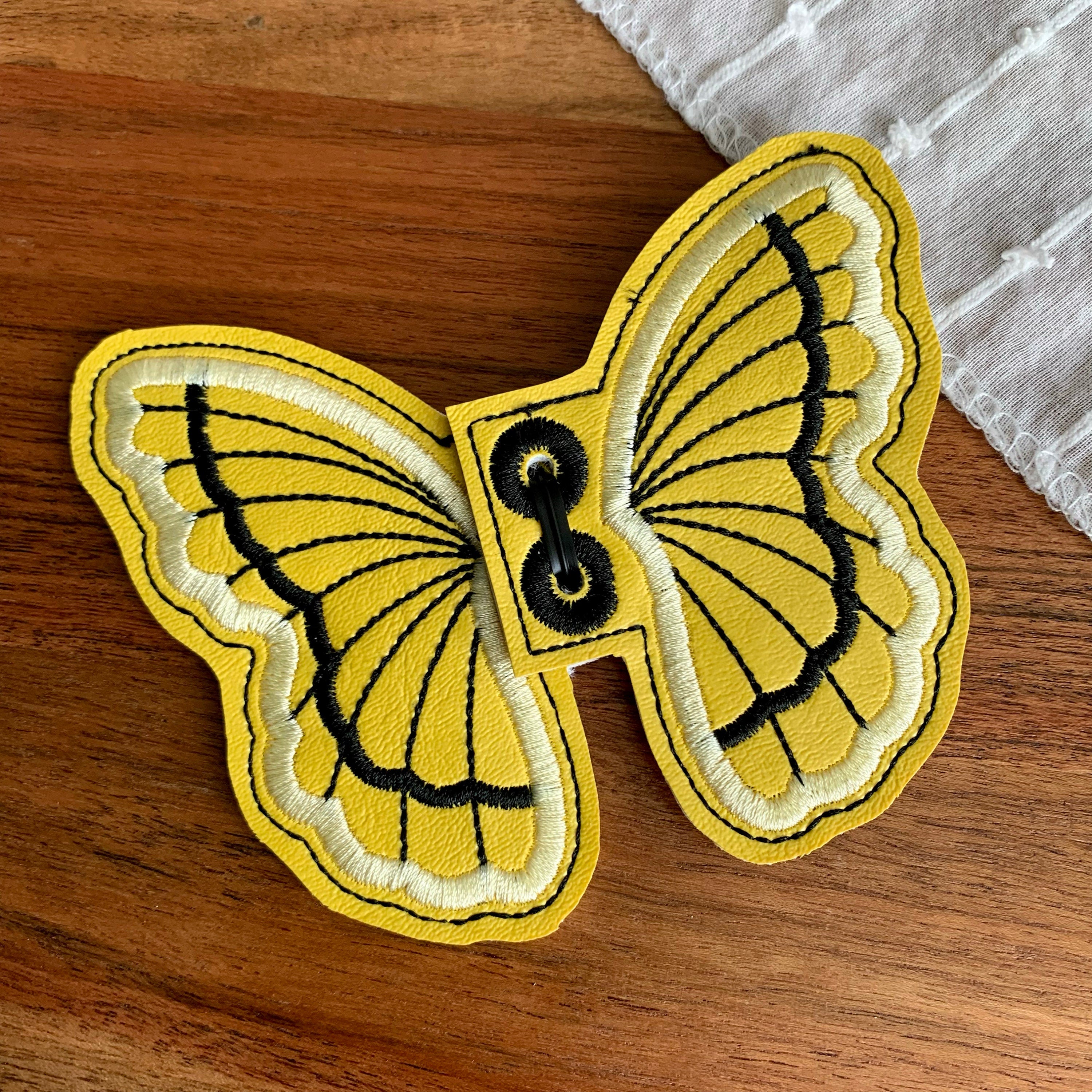 Yellow Butterfly Shoe Wings