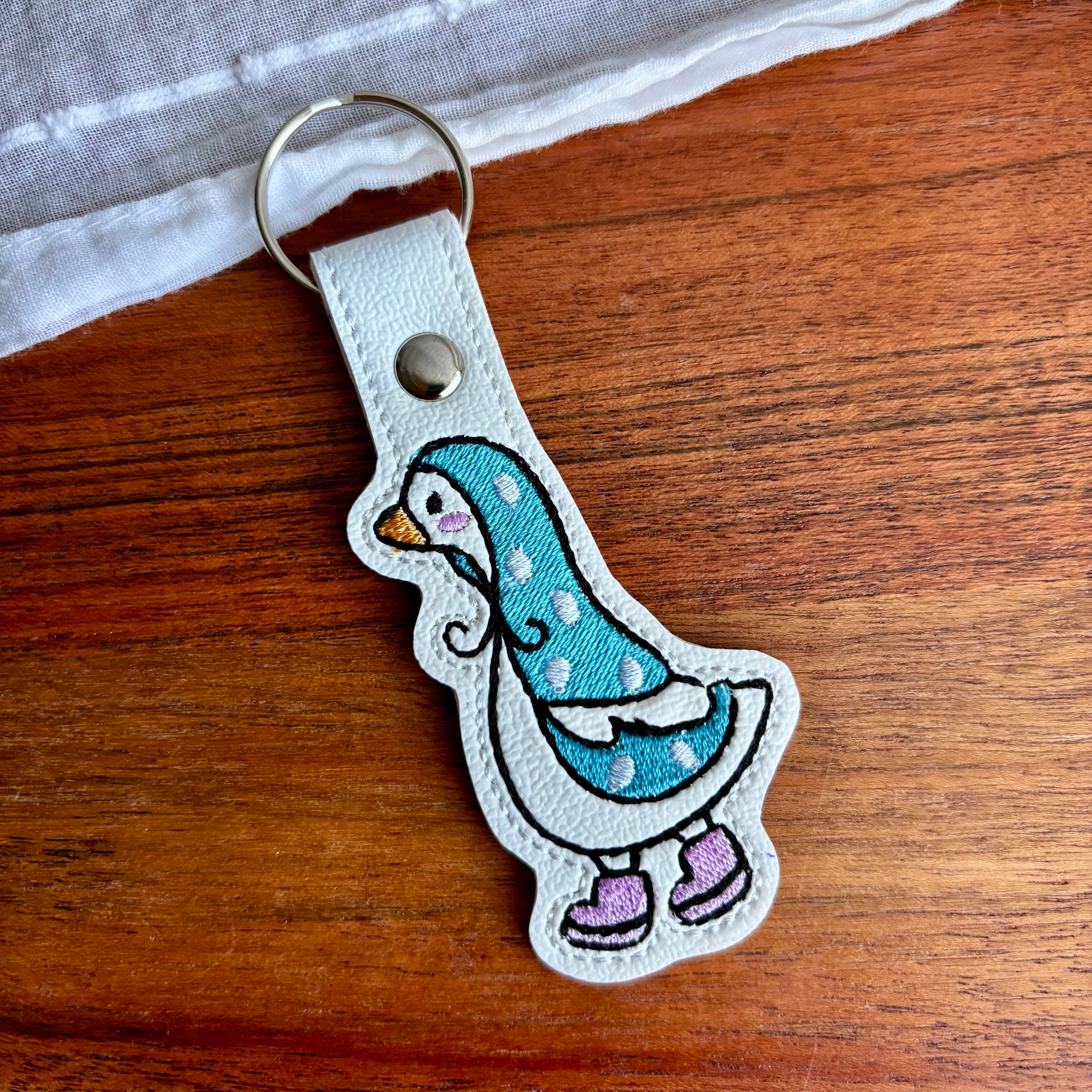 Porch Goose Keychain