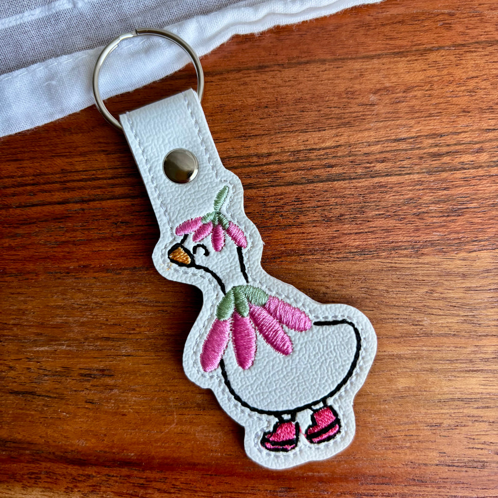 Porch Goose Keychain