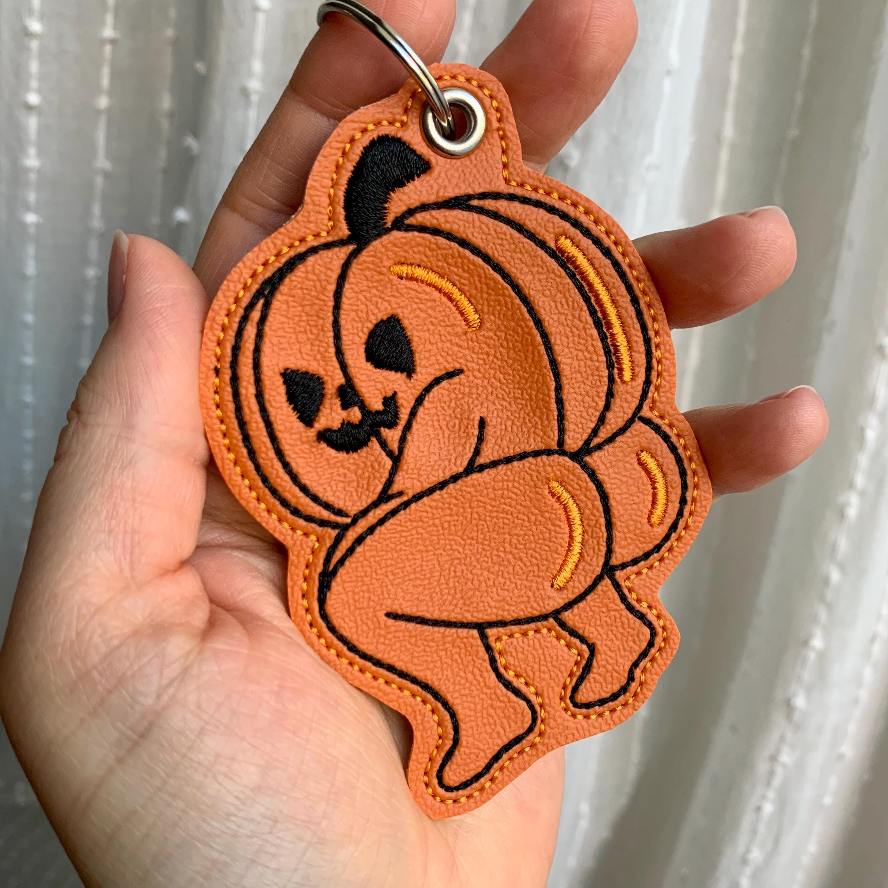 Dancing Pumpkin Keychain