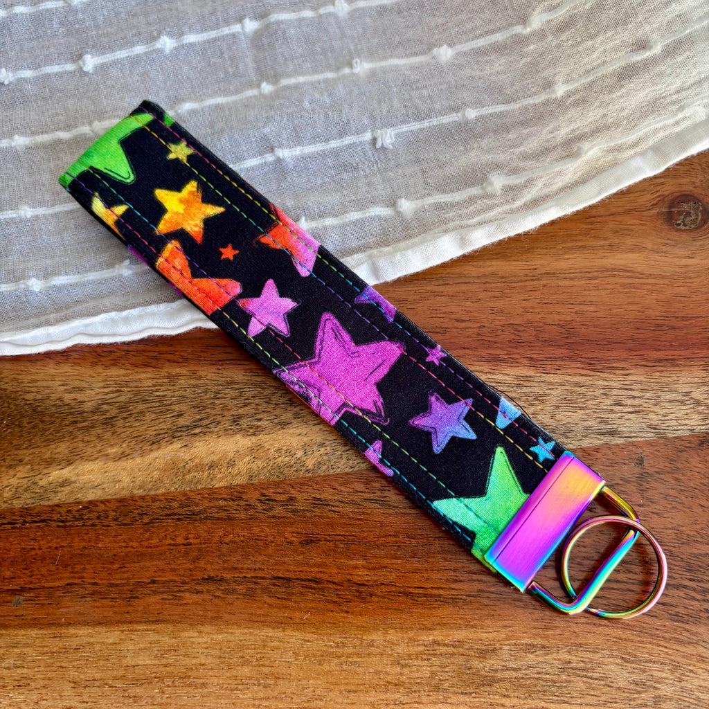 Rainbow Stars Key Fob
