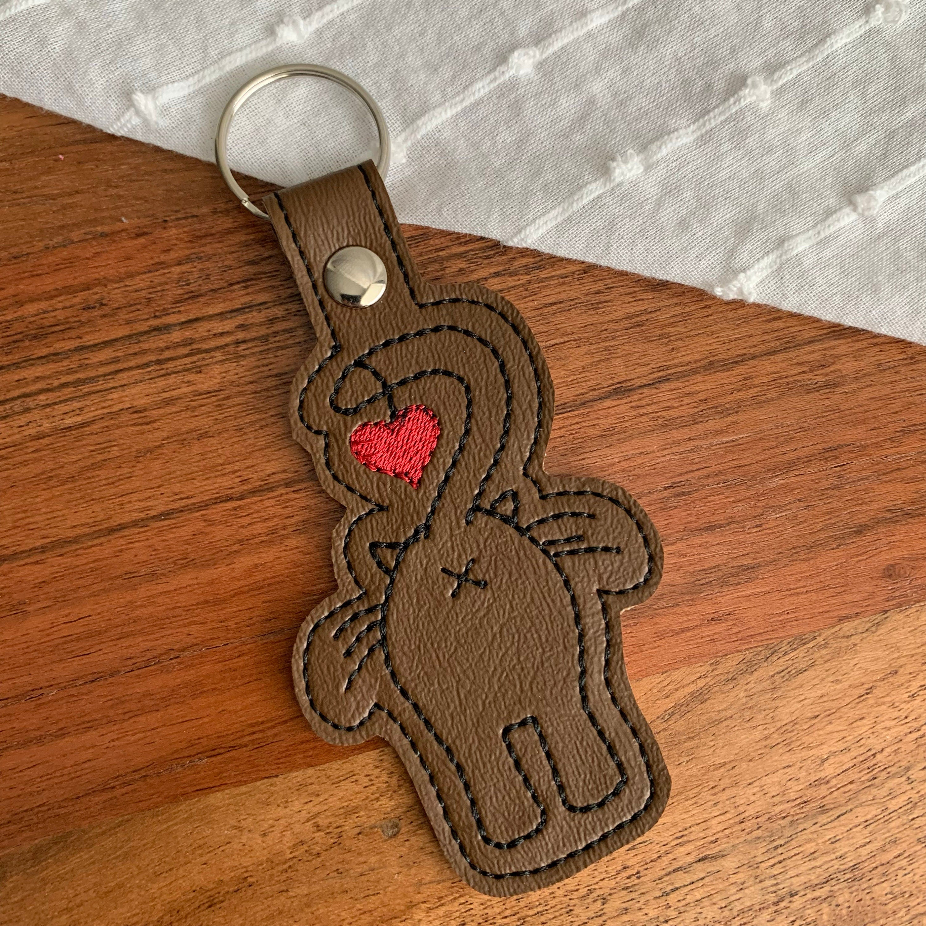 Cat Butt Keychain