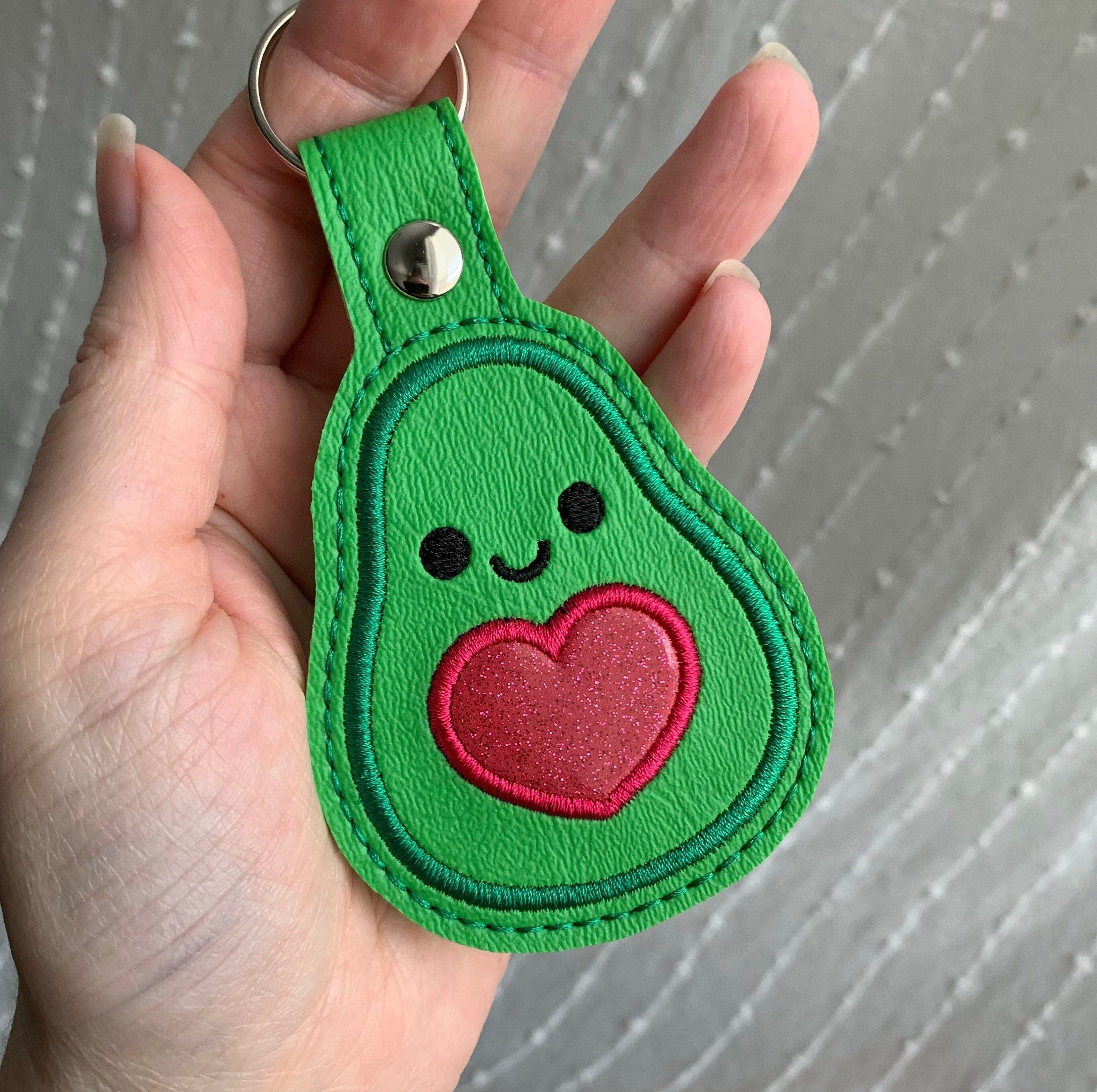 Avocado Keychain