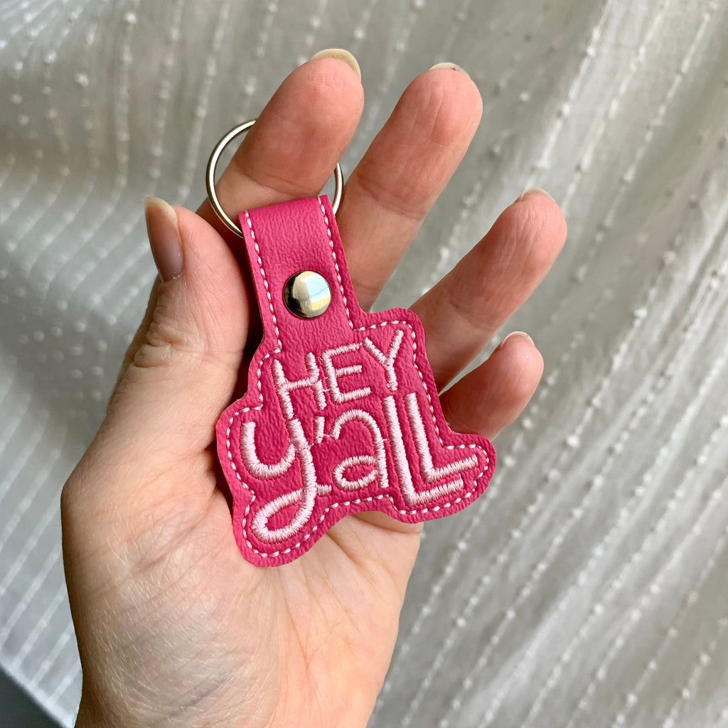 Hey Y'all Keychain
