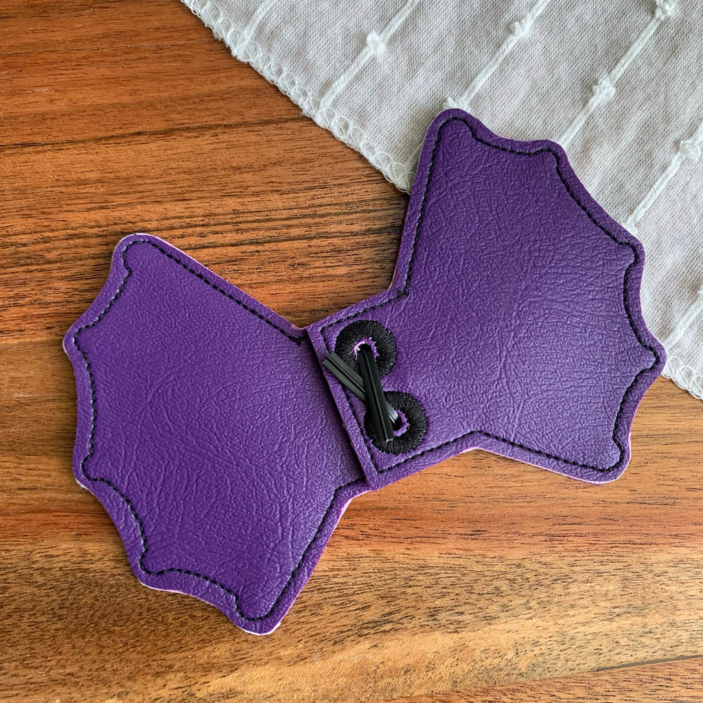 Purple Spiderweb Shoe Wings