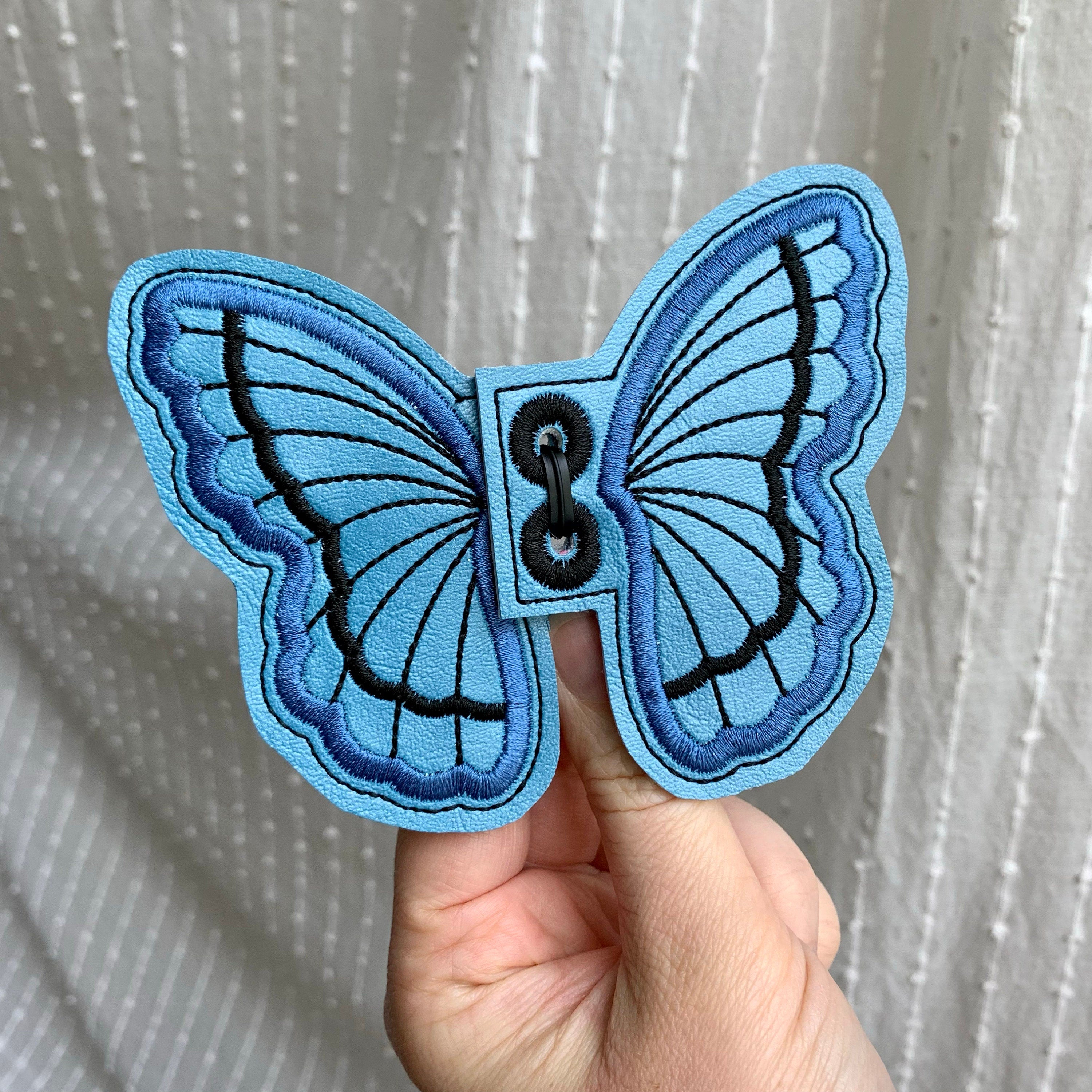 Blue Butterfly Shoe Wings