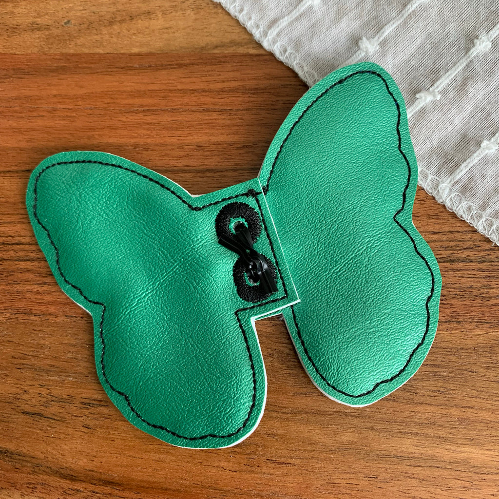 Green Butterfly Shoe Wings
