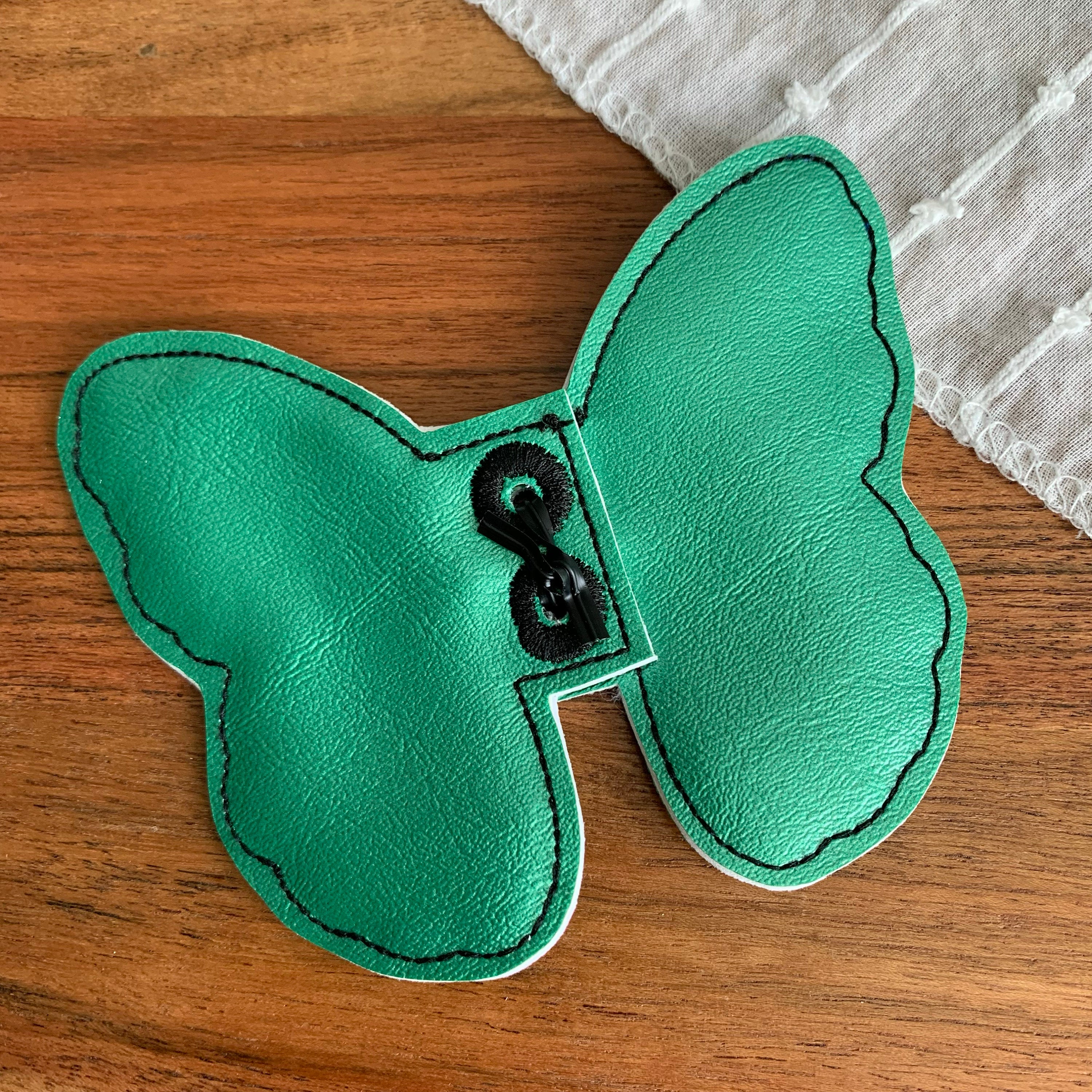 Green Butterfly Shoe Wings
