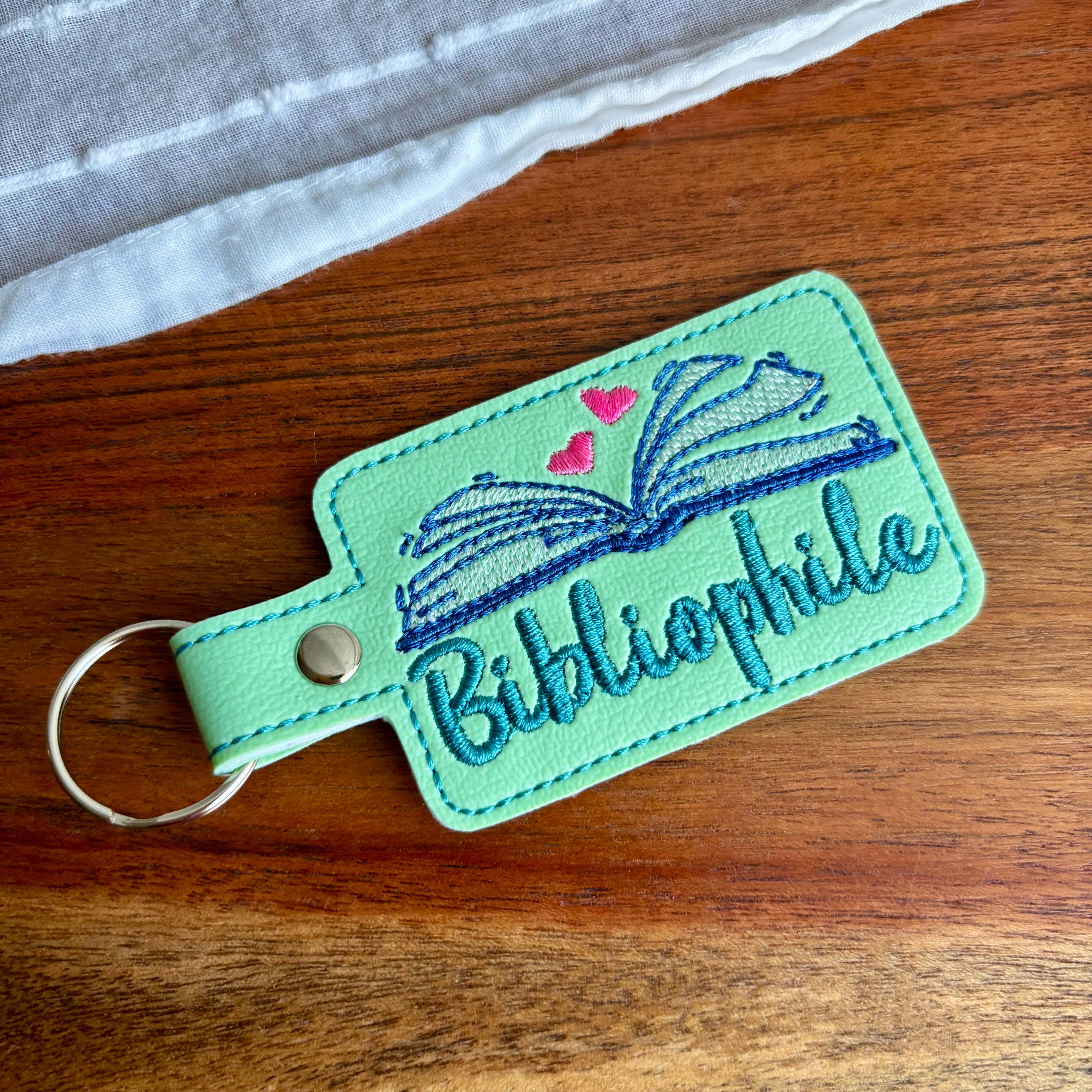 Bibliophile Keychain