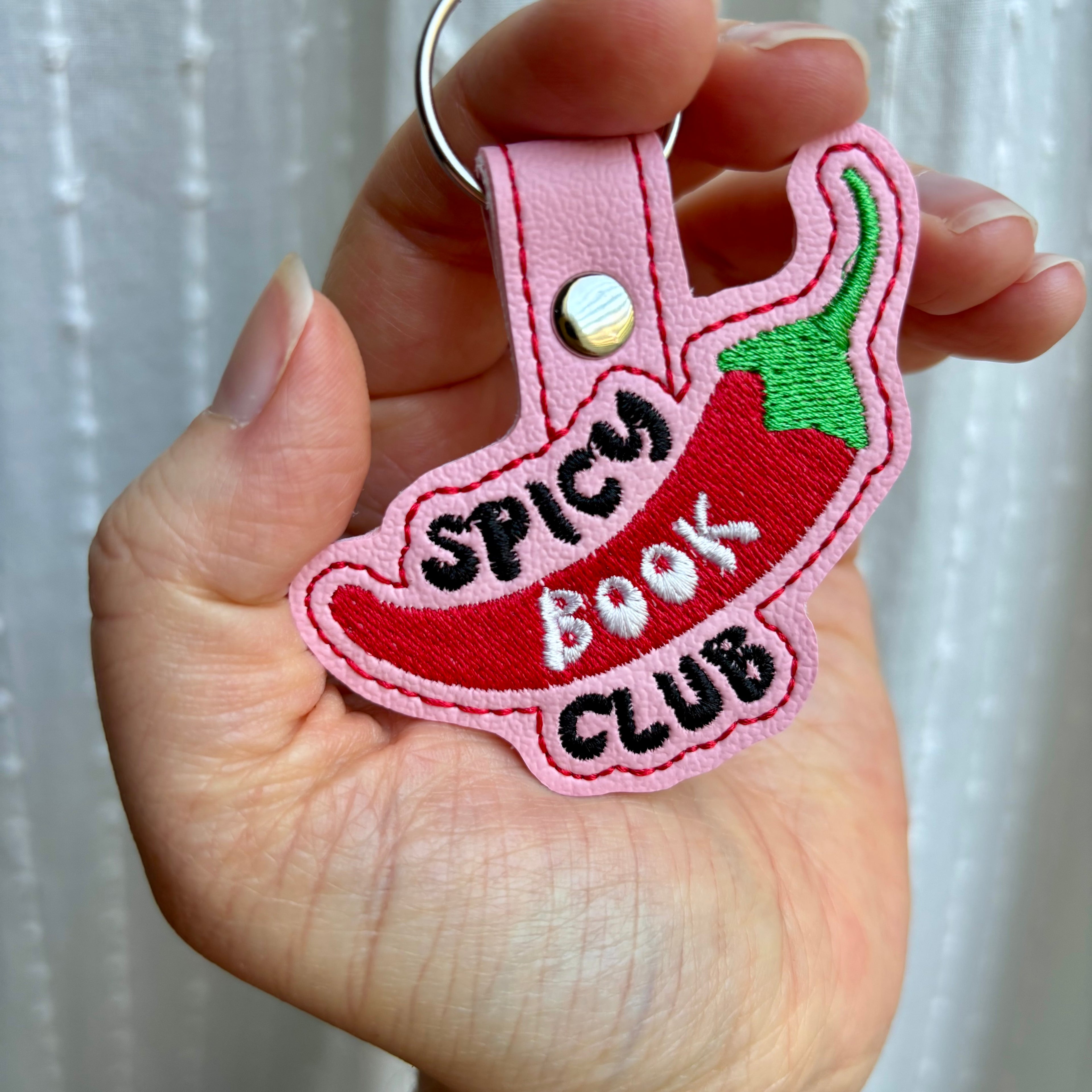 Spicy Book Club Keychain
