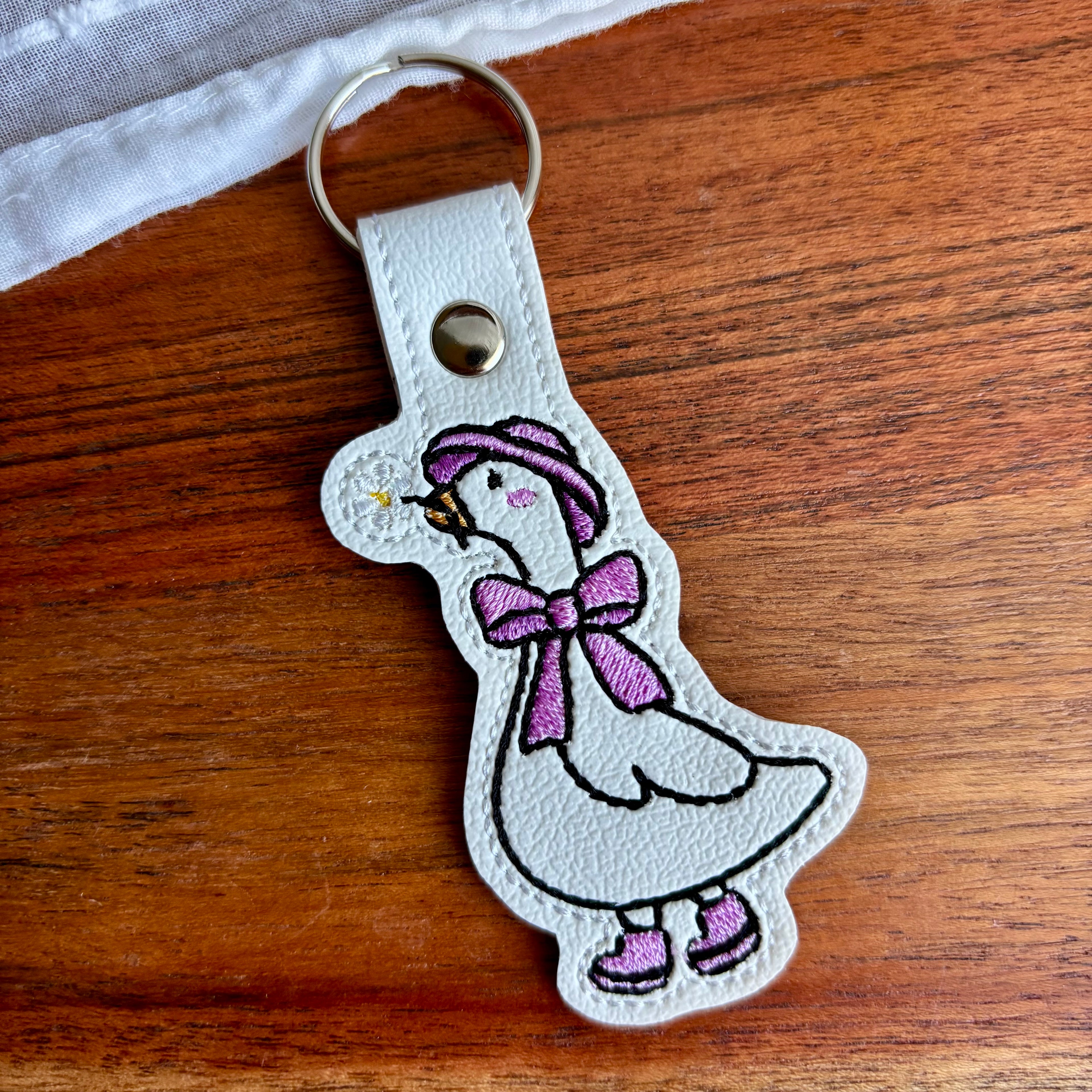Porch Goose Keychain