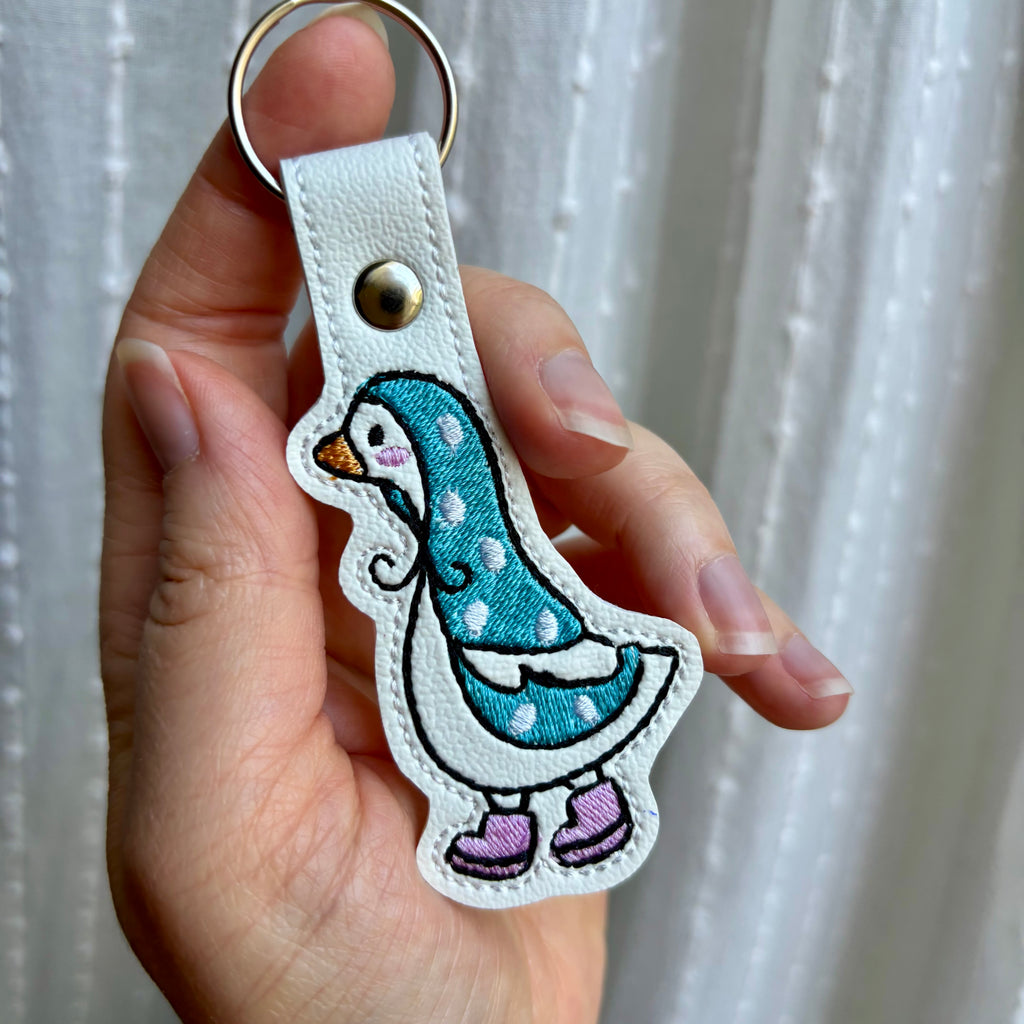 Porch Goose Keychain