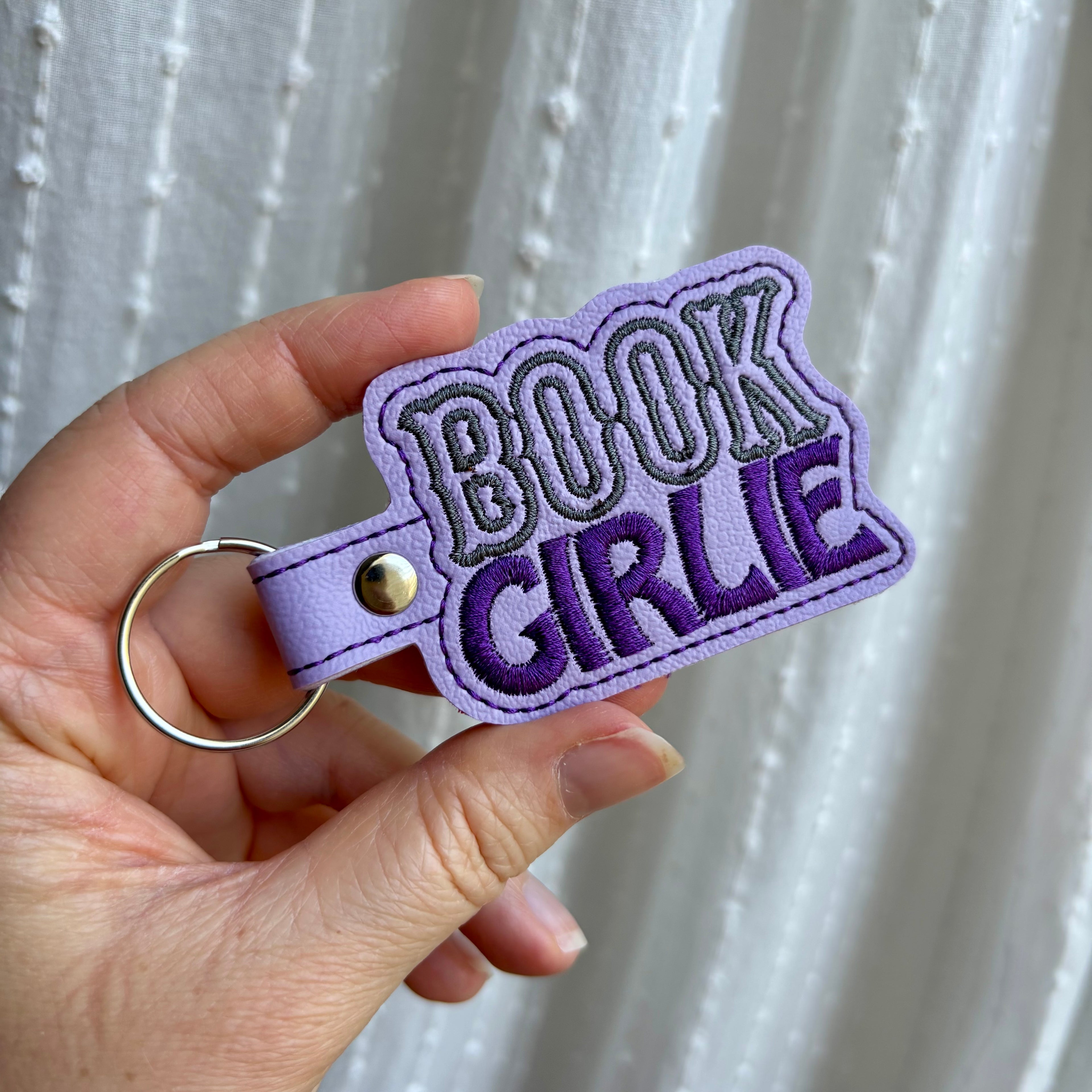 Book Girlie Keychain