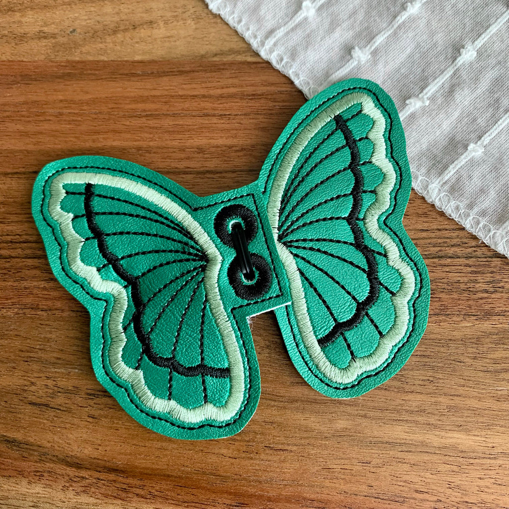 Green Butterfly Shoe Wings