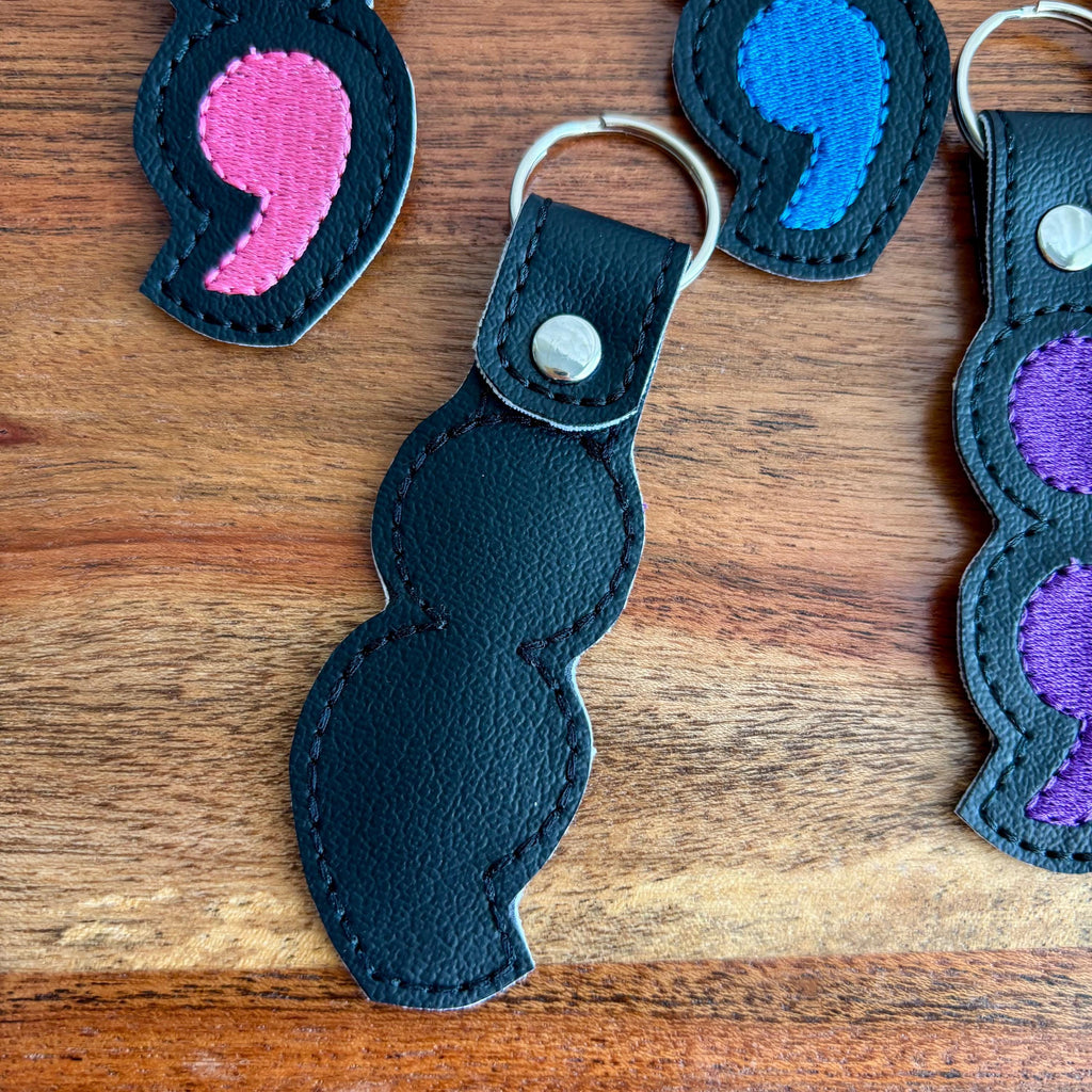 Semicolon Keychain
