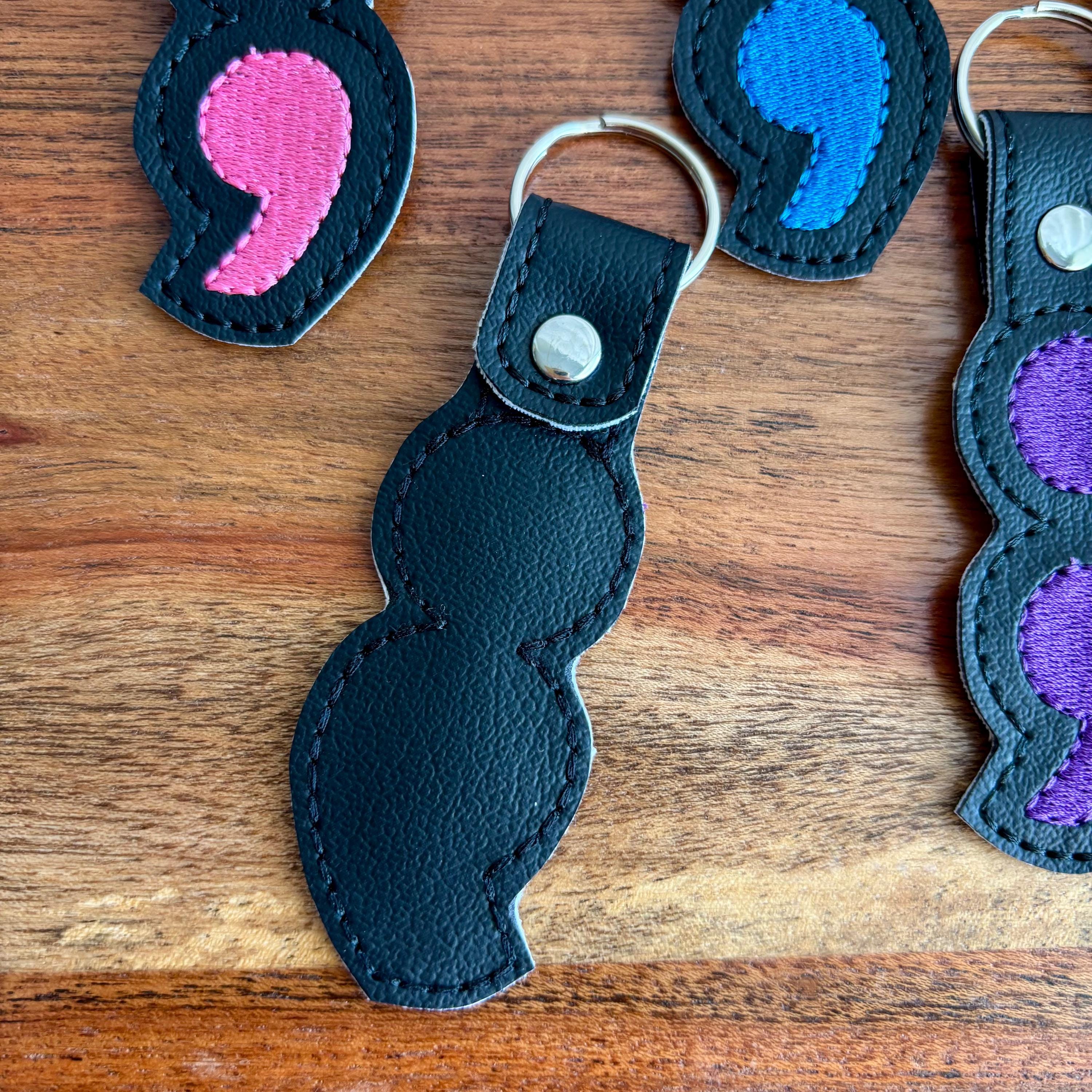 Semicolon Keychain