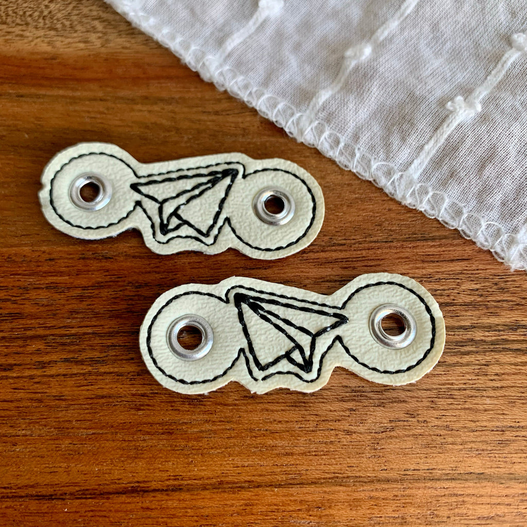 Paper Airplane Shoe Charms