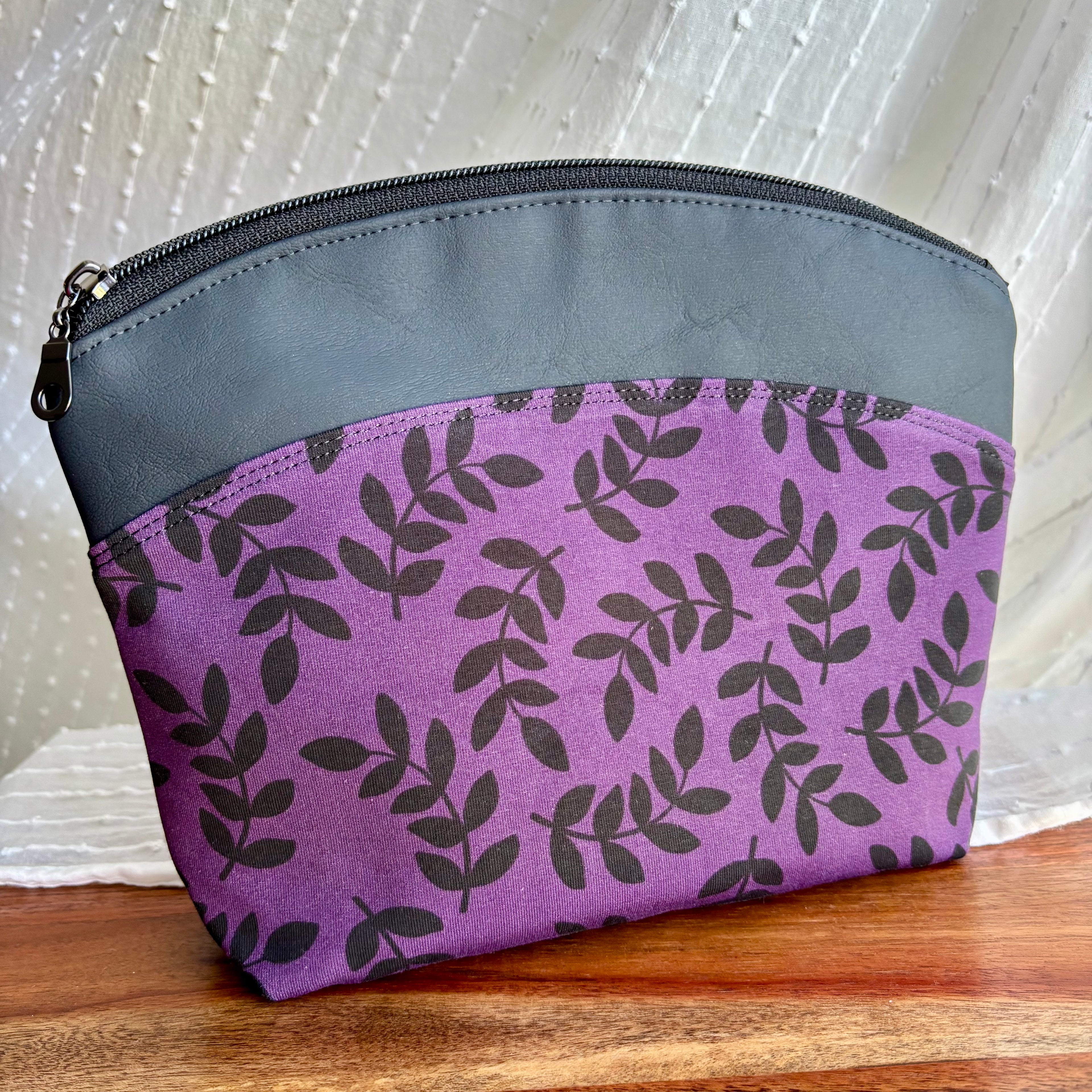 Purple Posh Makeup Bag