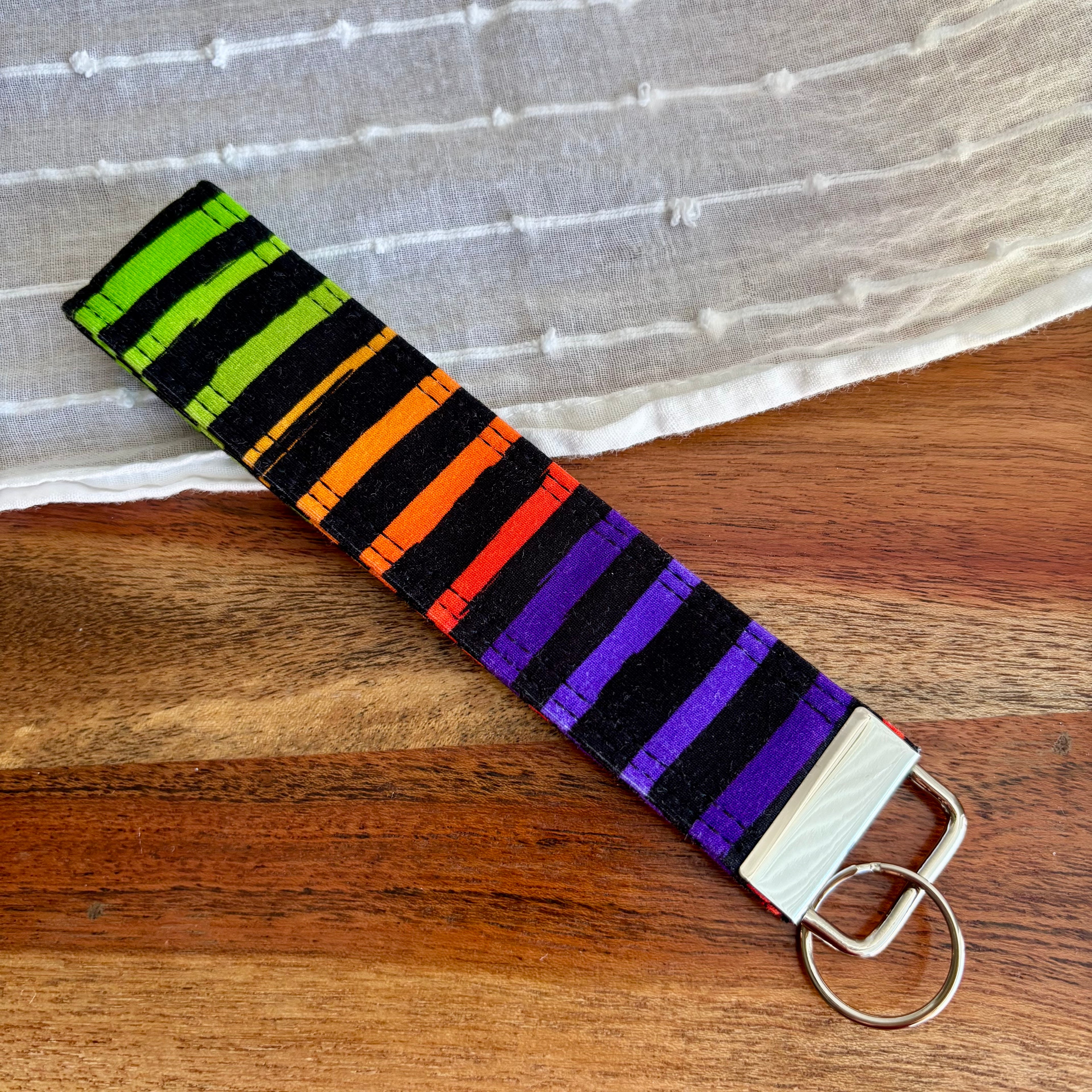 Striped Key Fob