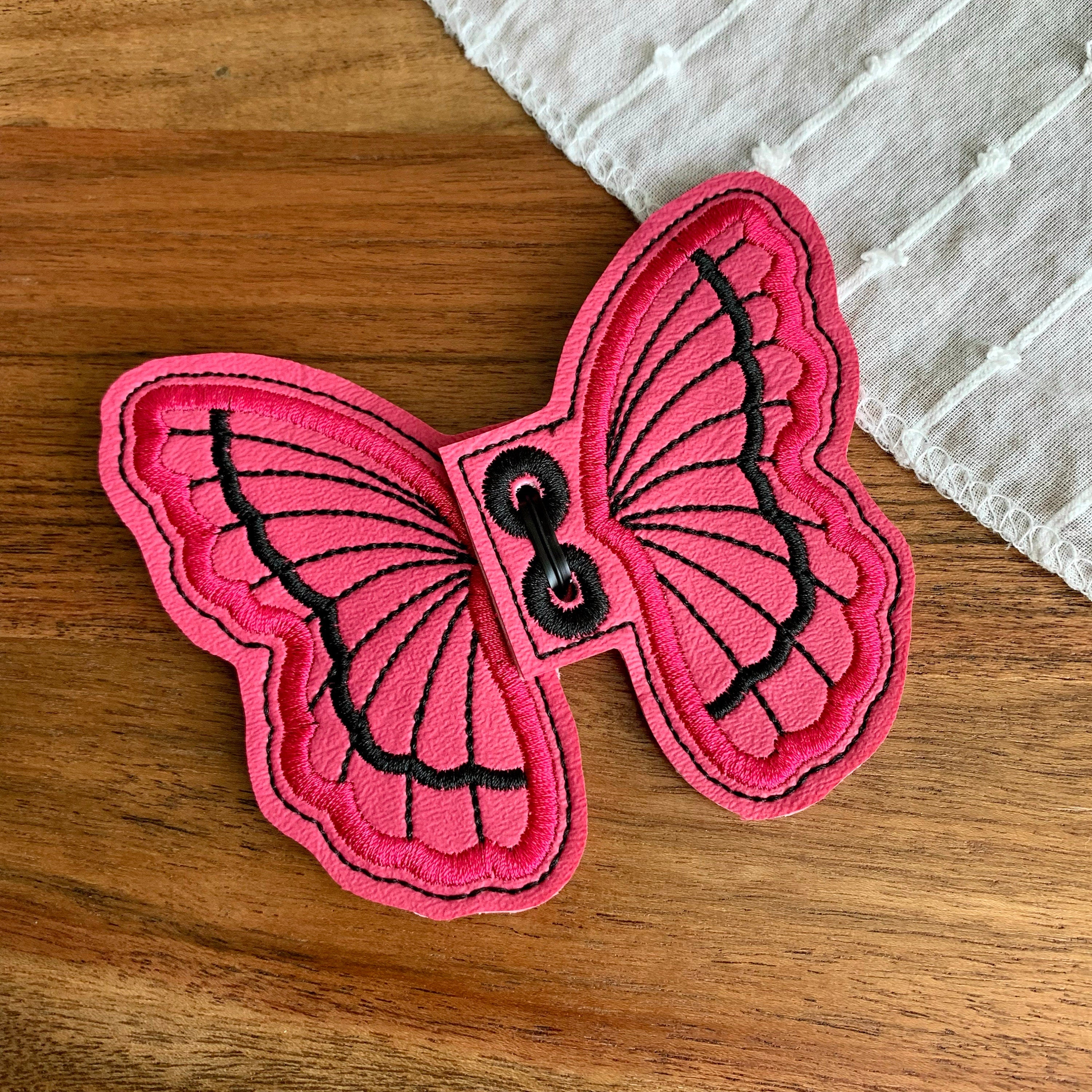Pink Butterfly Shoe Wings