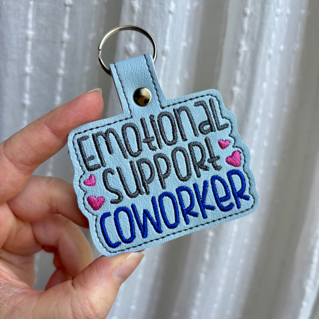 Emotional Support Coworker Keychain