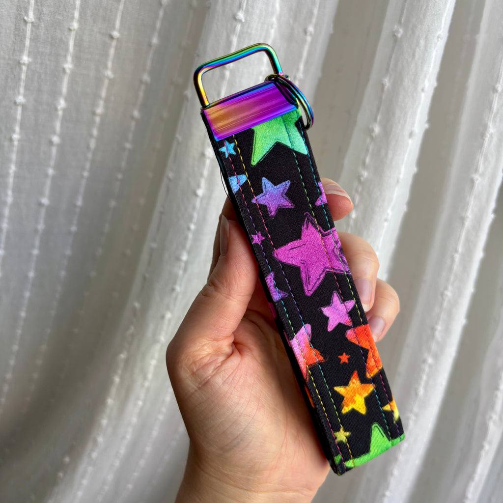Rainbow Stars Key Fob